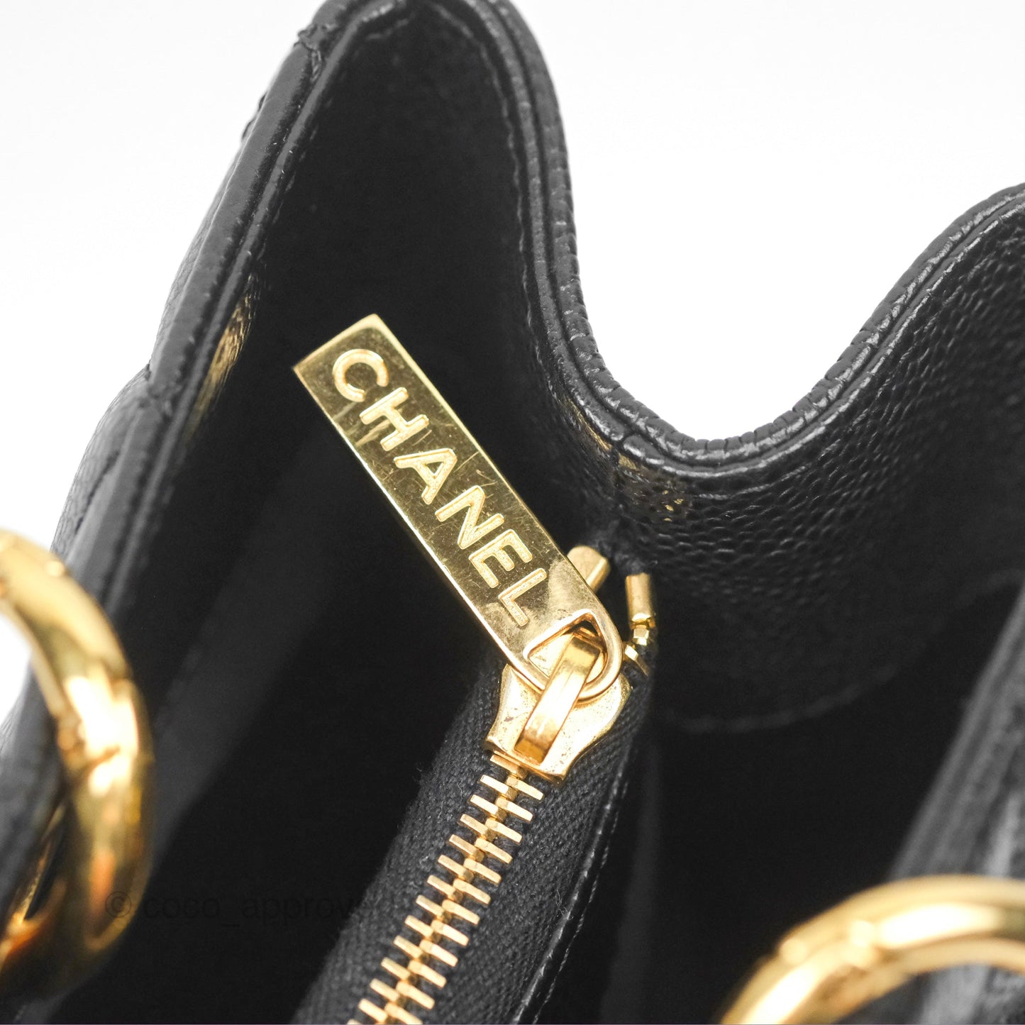 Chanel GST Black Caviar Gold Hardware