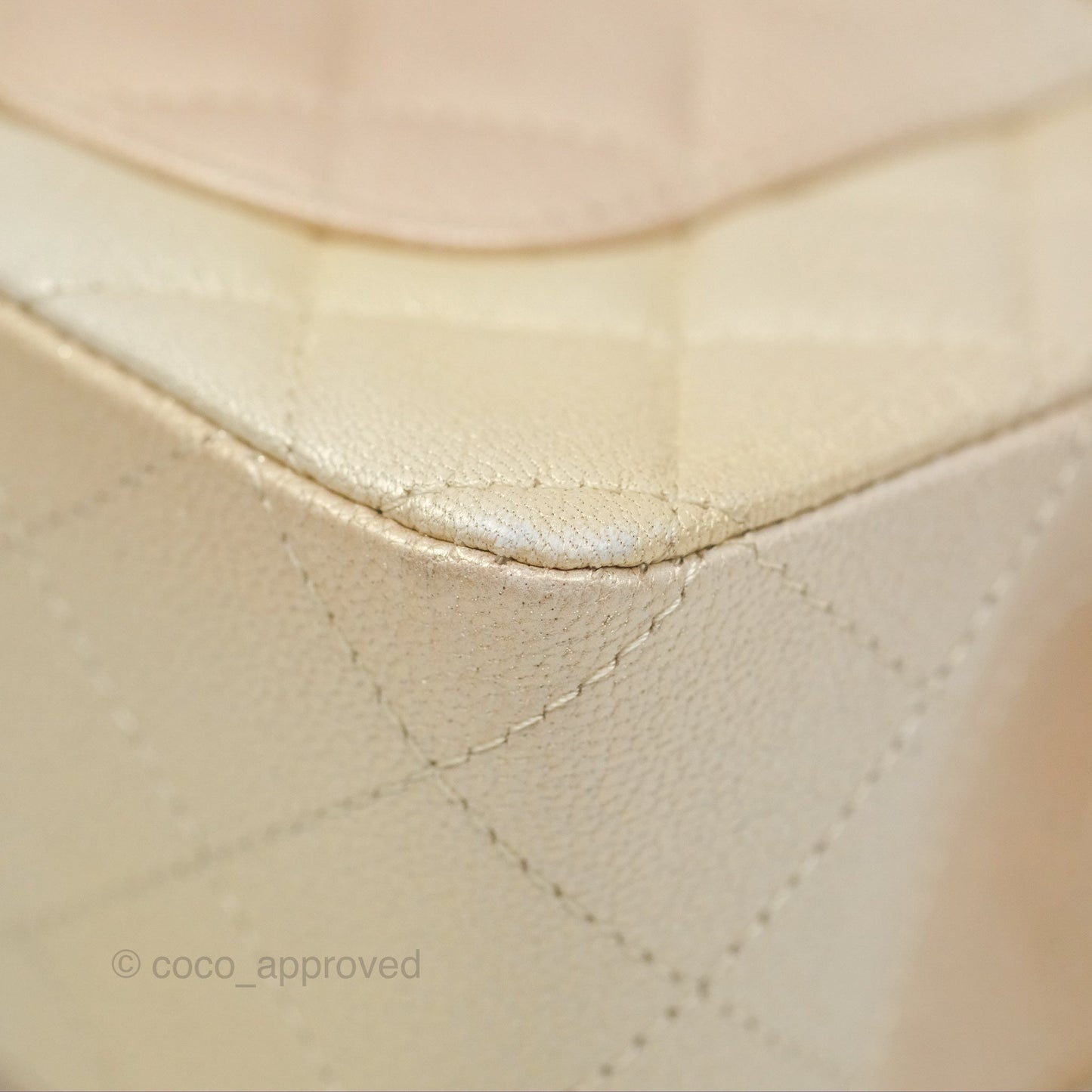 Chanel Mini Rectangular Flap Beige Ombre Iridescent Goatskin Aged Gold Hardware 22C