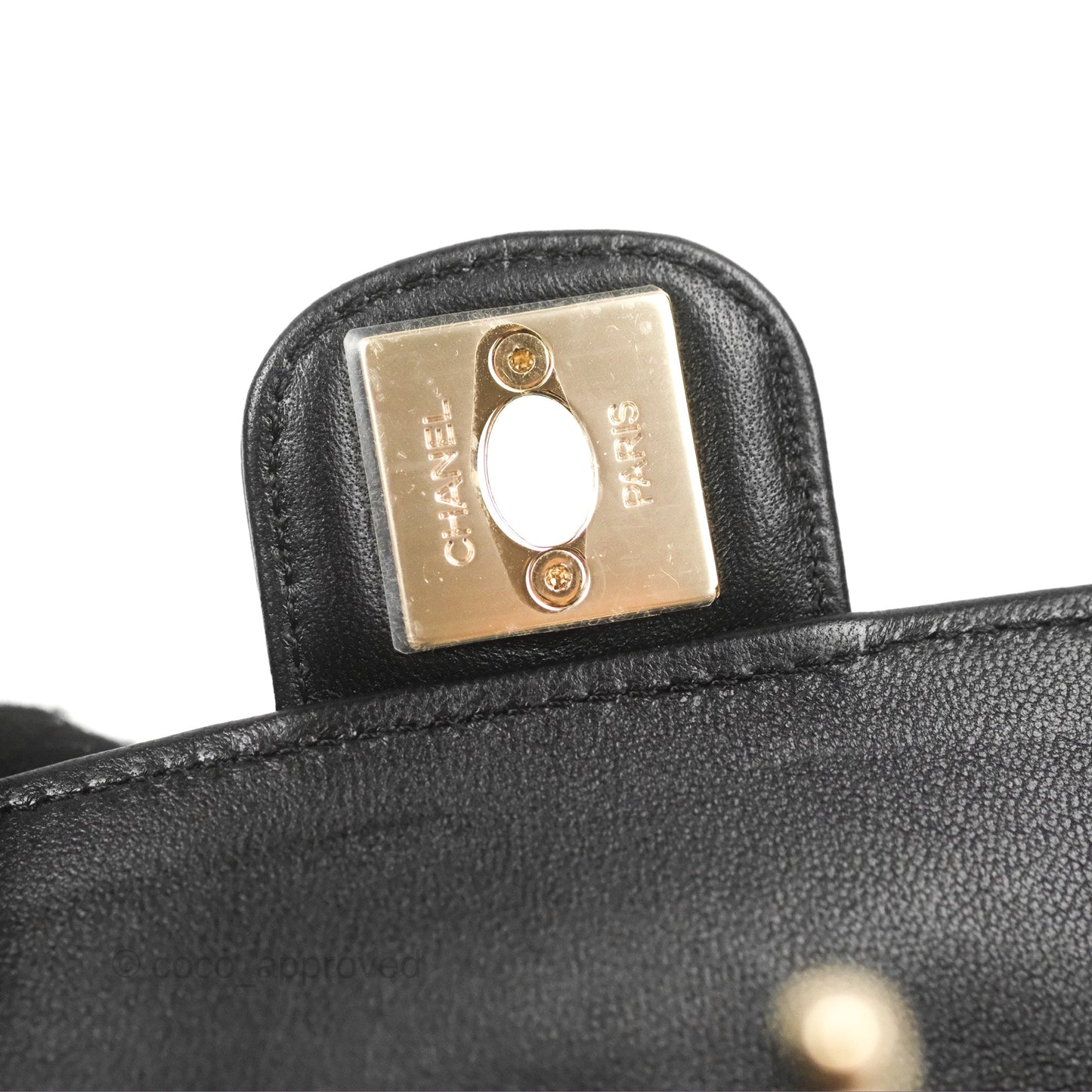 Chanel Small Heart Bag Black Lambskin Gold Hardware 22S