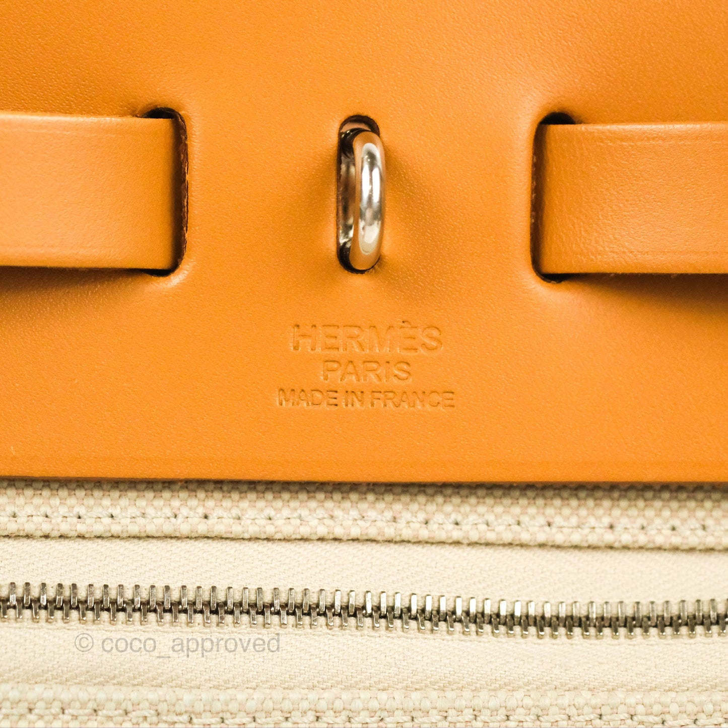 Hermès Herbag Zip 31 Retourne Natural Canvas Palladium Hardware