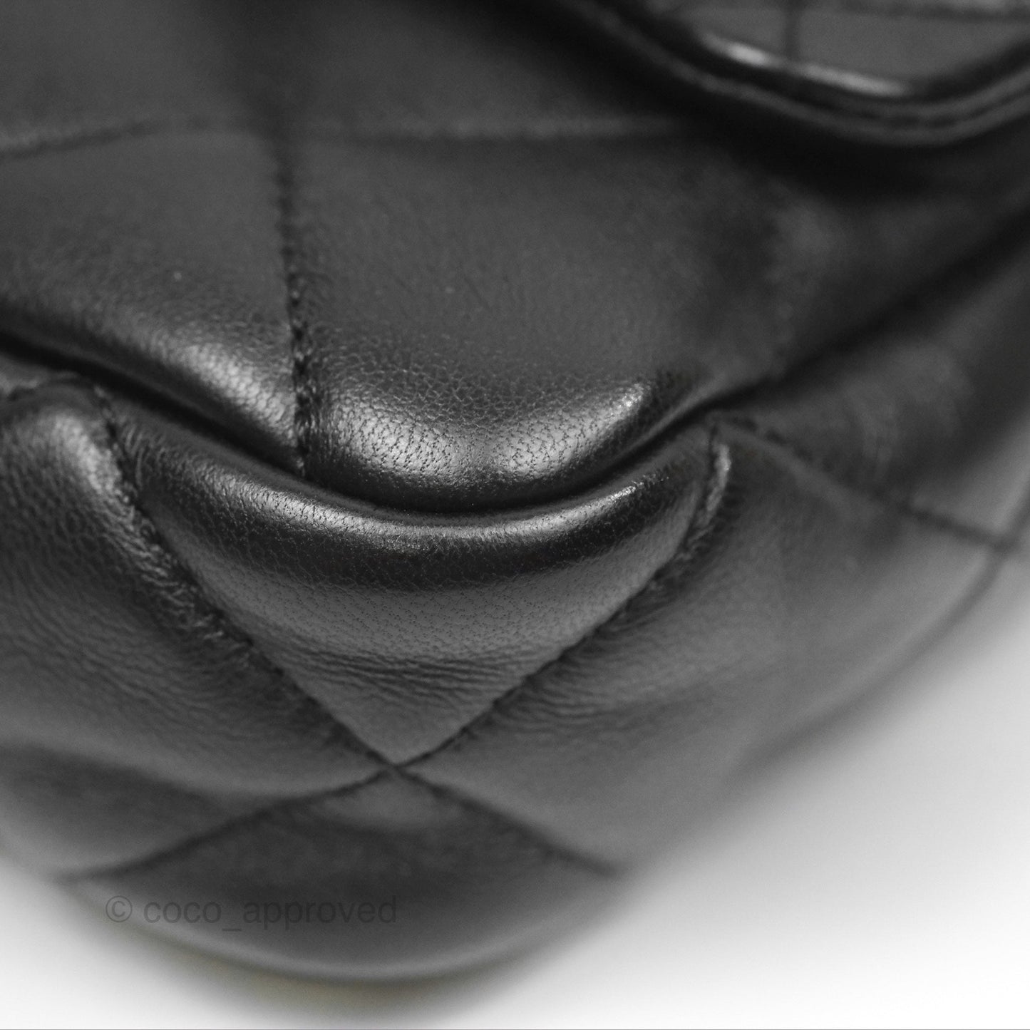 Chanel Small Funky Town Black Lambskin Aged Gold Hardware