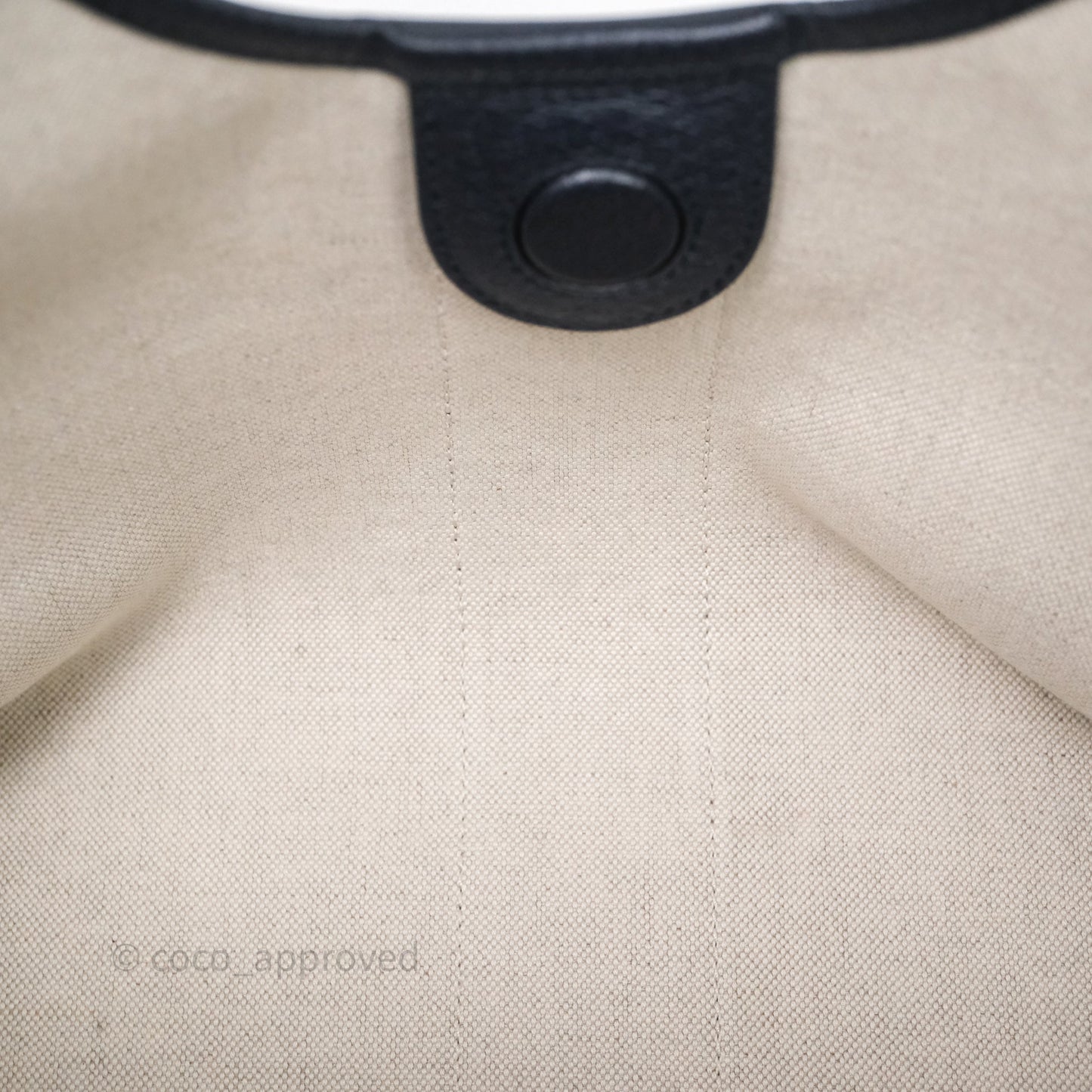 Gucci Giglio Small Tote Bag Blue and White GG Denim