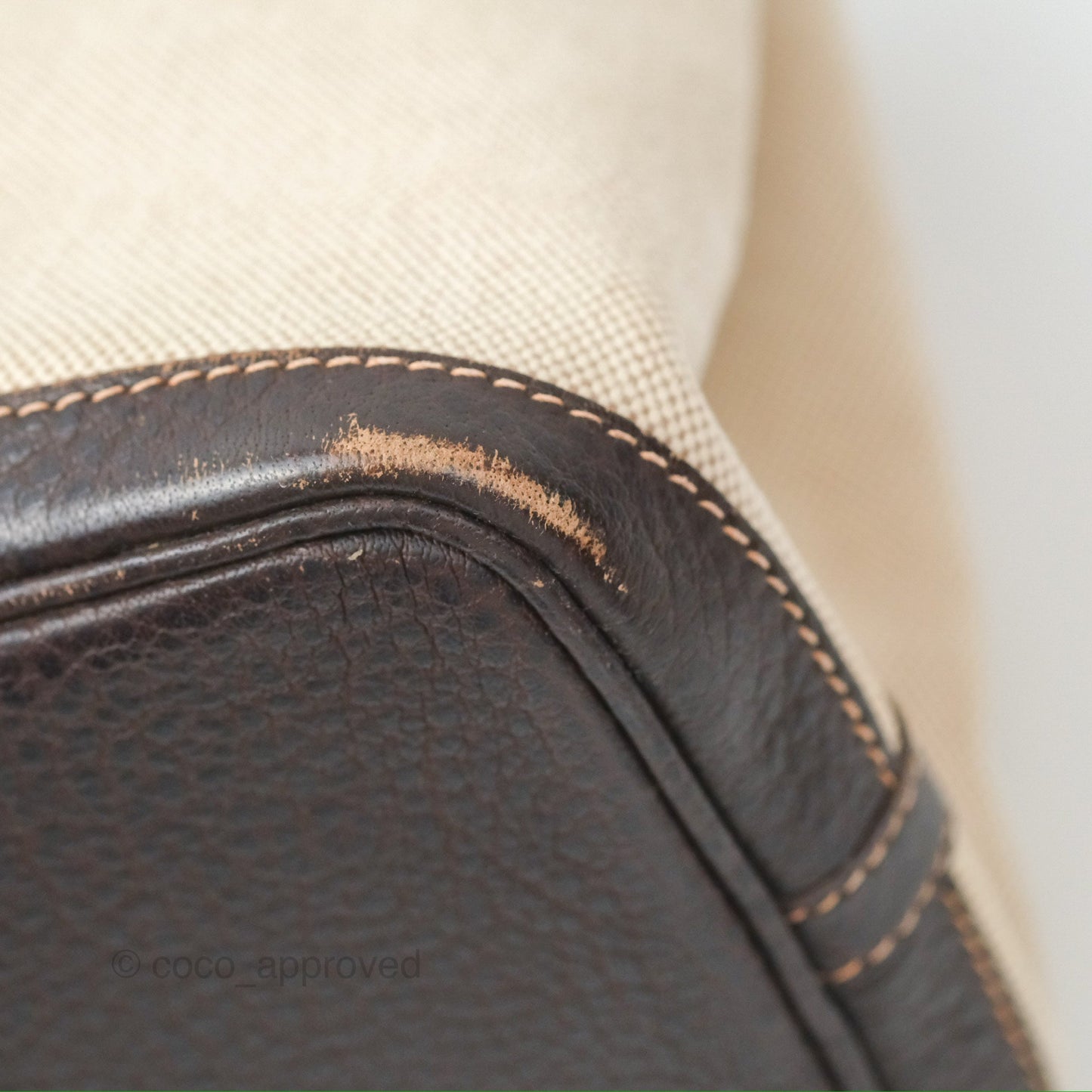 Hermès Garden Party 30 Canvas Brown/ Natural
