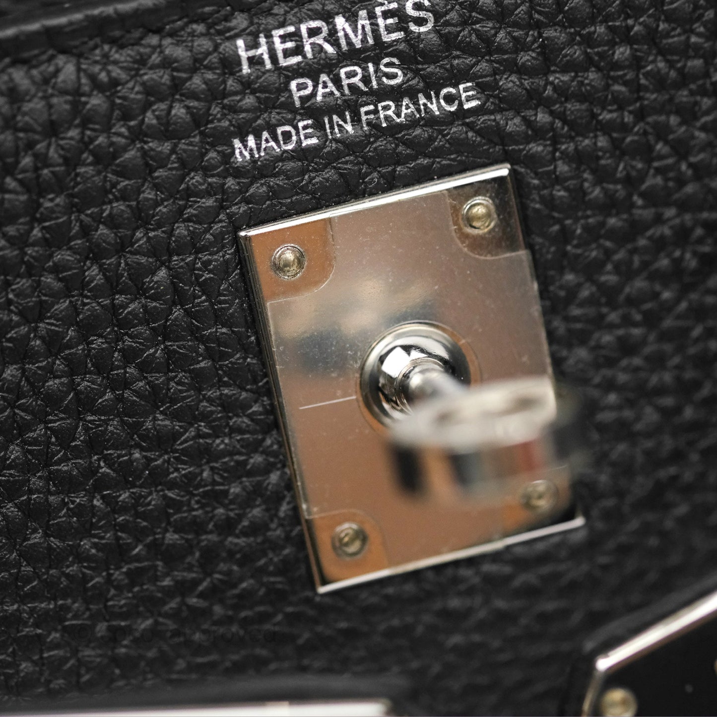 Hermès Retourne Kelly 25 Black Togo Palladium Hardware