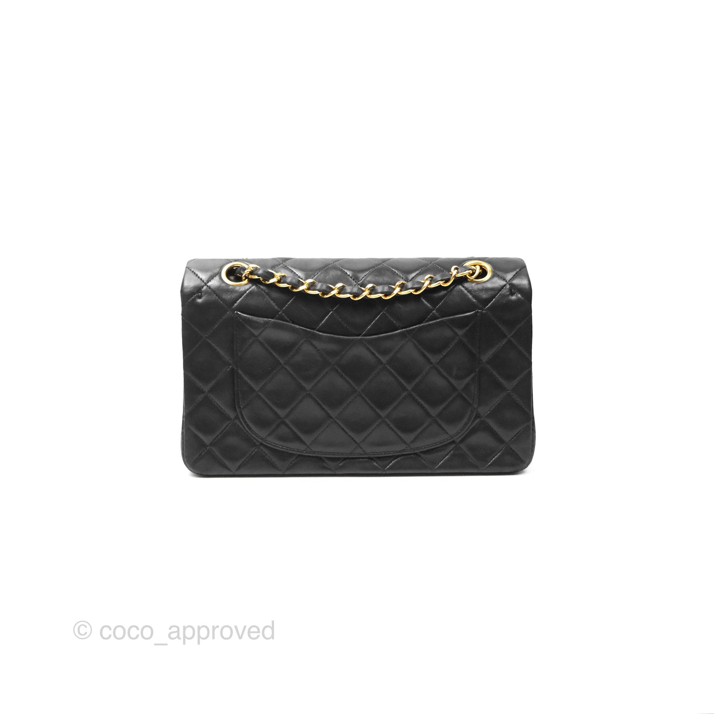 Chanel Classic Vintage Small Flap Black Lambskin 24K Gold Hardware