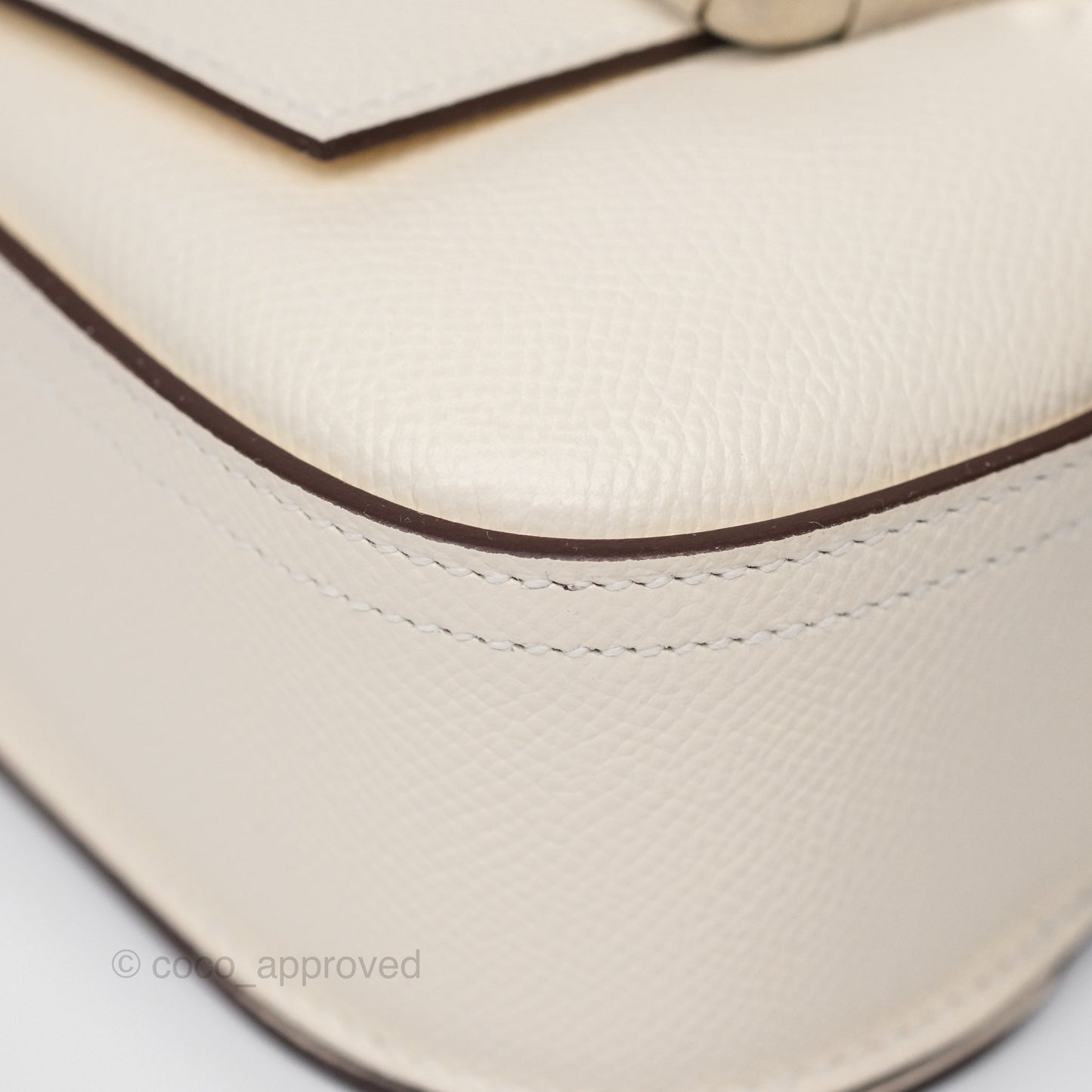 Hermès Della Cavalleria Mini Bag Nata I2 Epsom Palladium Hardware