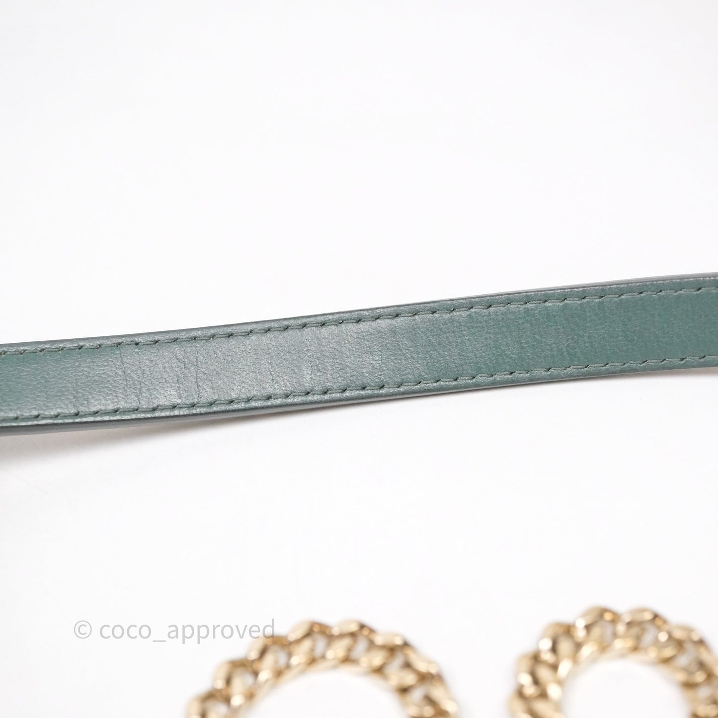 Christian Dior Mini Lady Dior Green Suede Cannage Gold Hardware