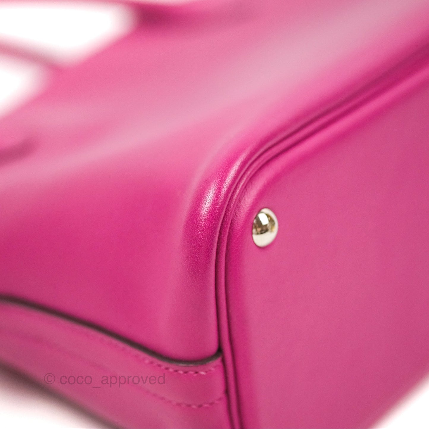 Hermès Bolide 27 Rose Pourpre Swift Palladium Hardware