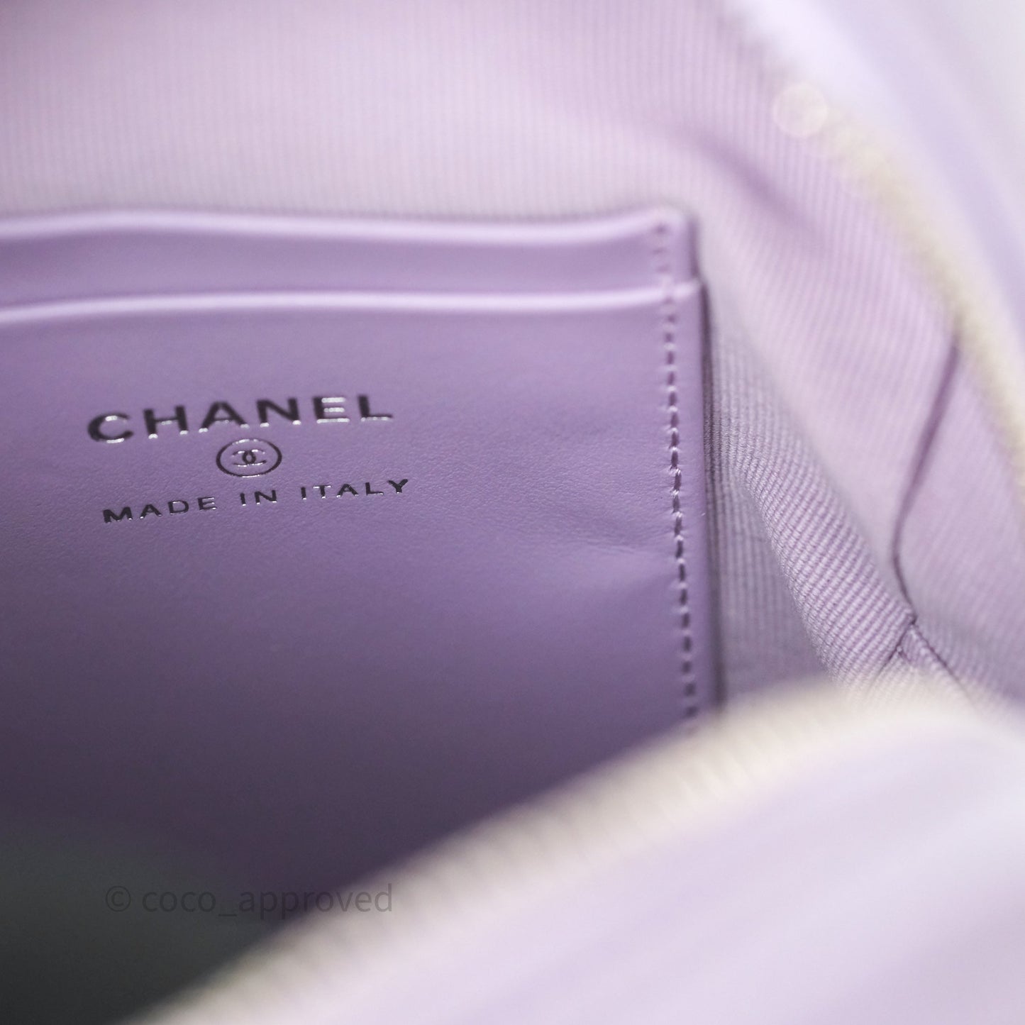 Chanel Classic Mini Backpack Lilac Caviar Silver Hardware