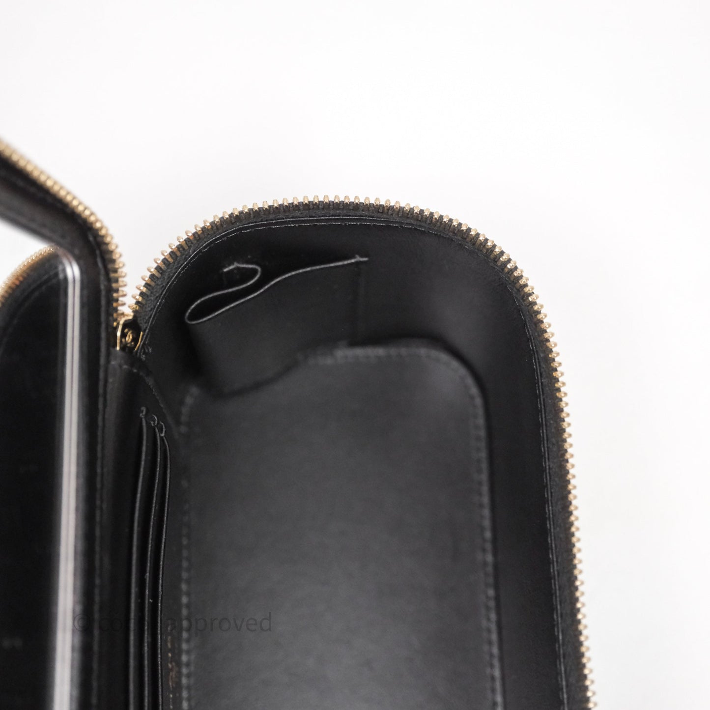Chanel Vanity Rectangular Metal Top Handle Black Lambskin Aged Gold Hardware