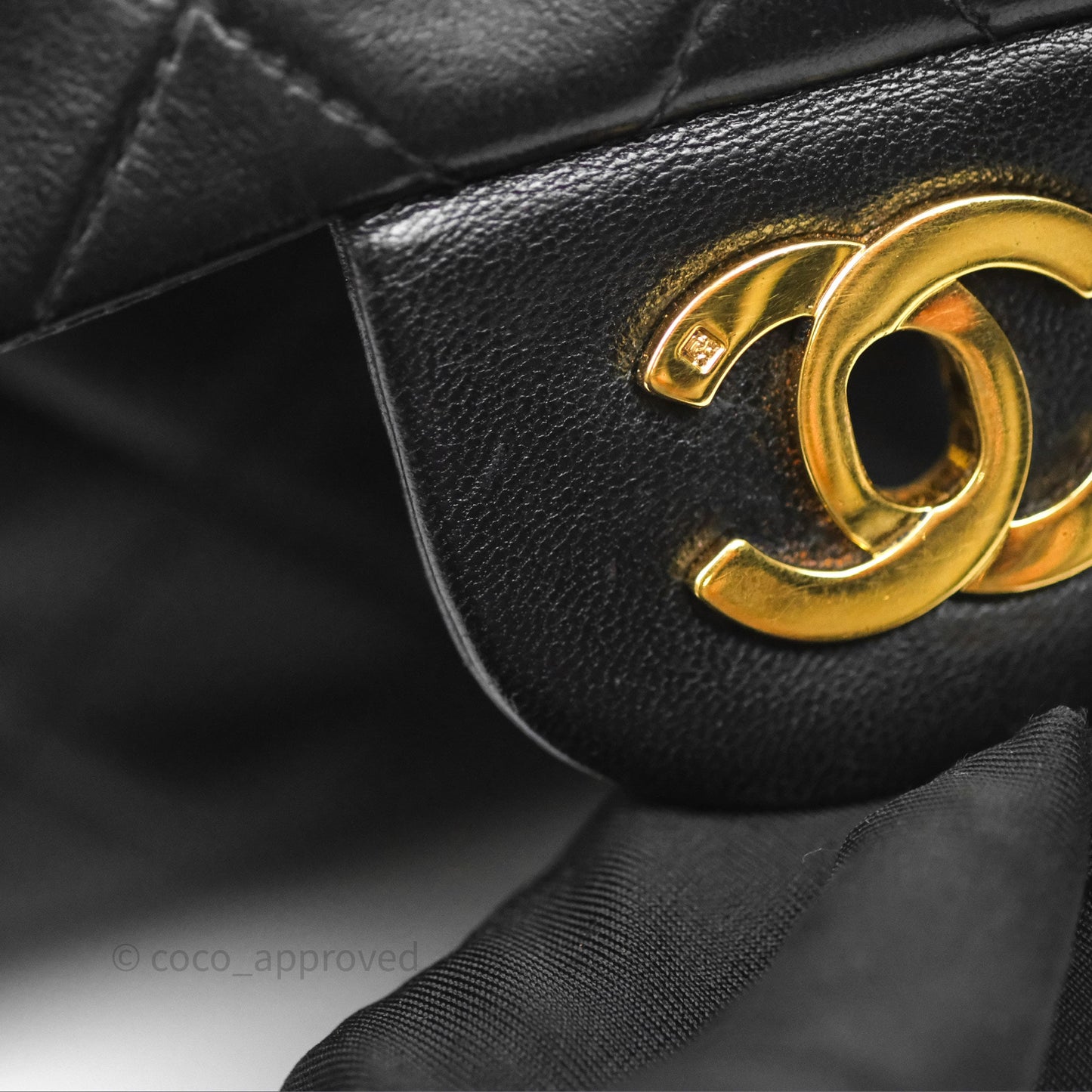 Chanel Classic Vintage Small Flap Black Lambskin 24K Gold Hardware