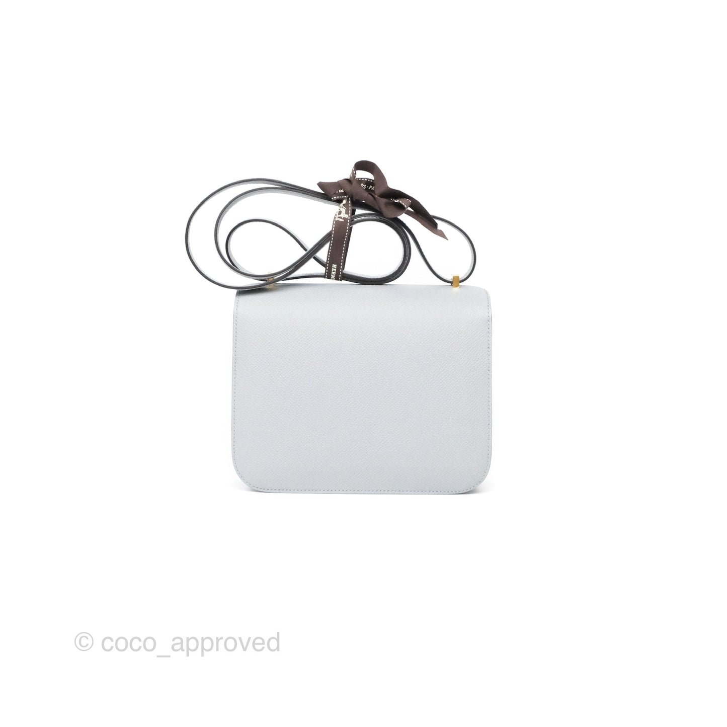 Hermès Constance Mini 18cm Blue Glacier 8U Epsom Gold Hardware