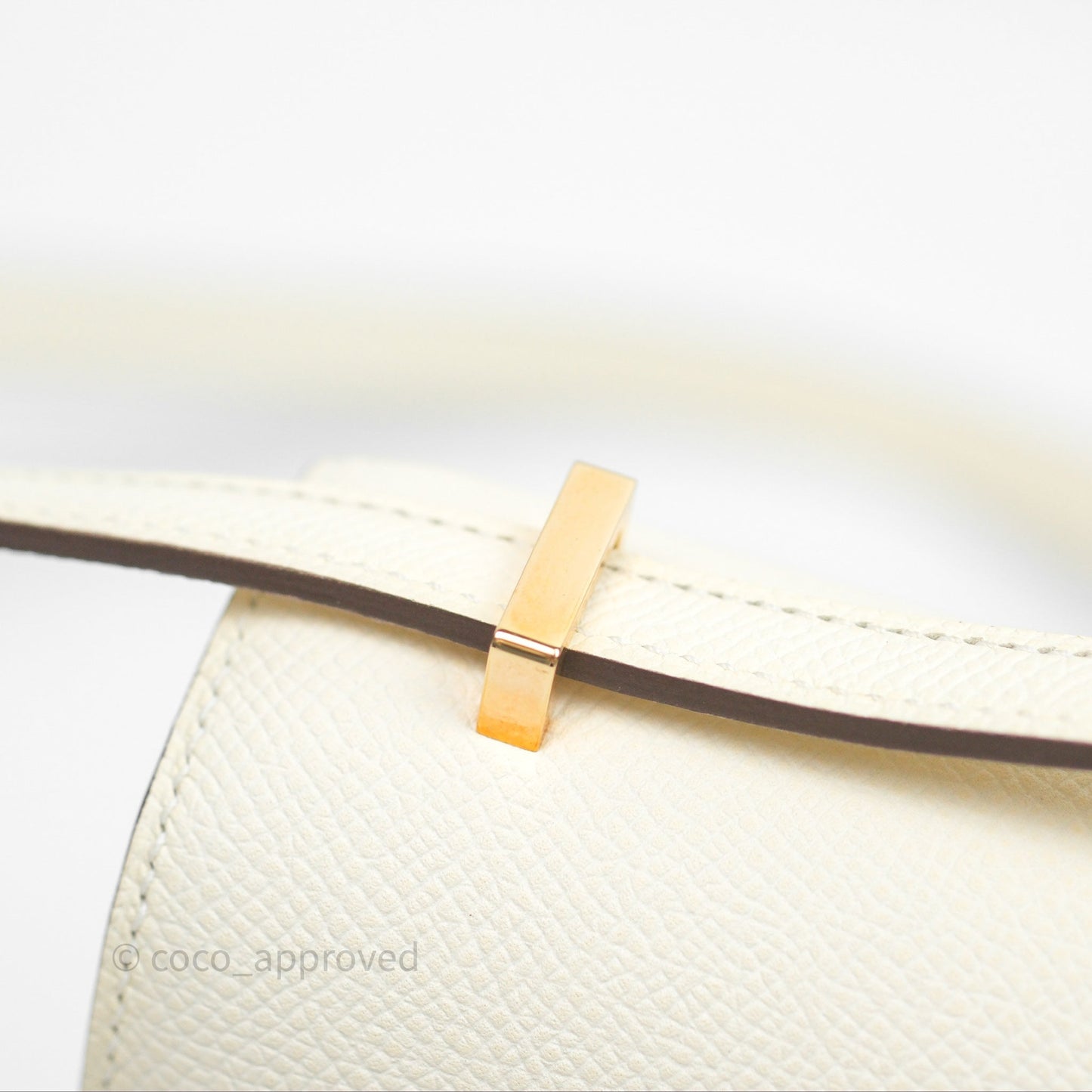 Hermès Constance Mini 18cm Nata I2 Epsom Gold Hardware