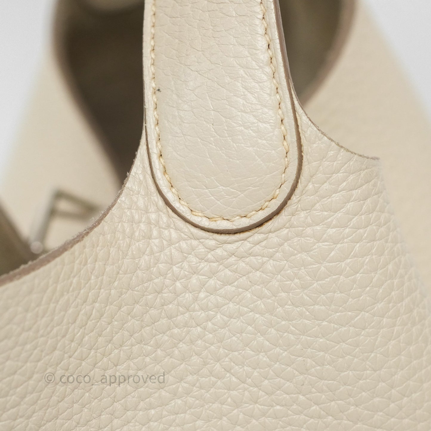 Hermès Picotin 22 Beton Clemence Palladium Hardware