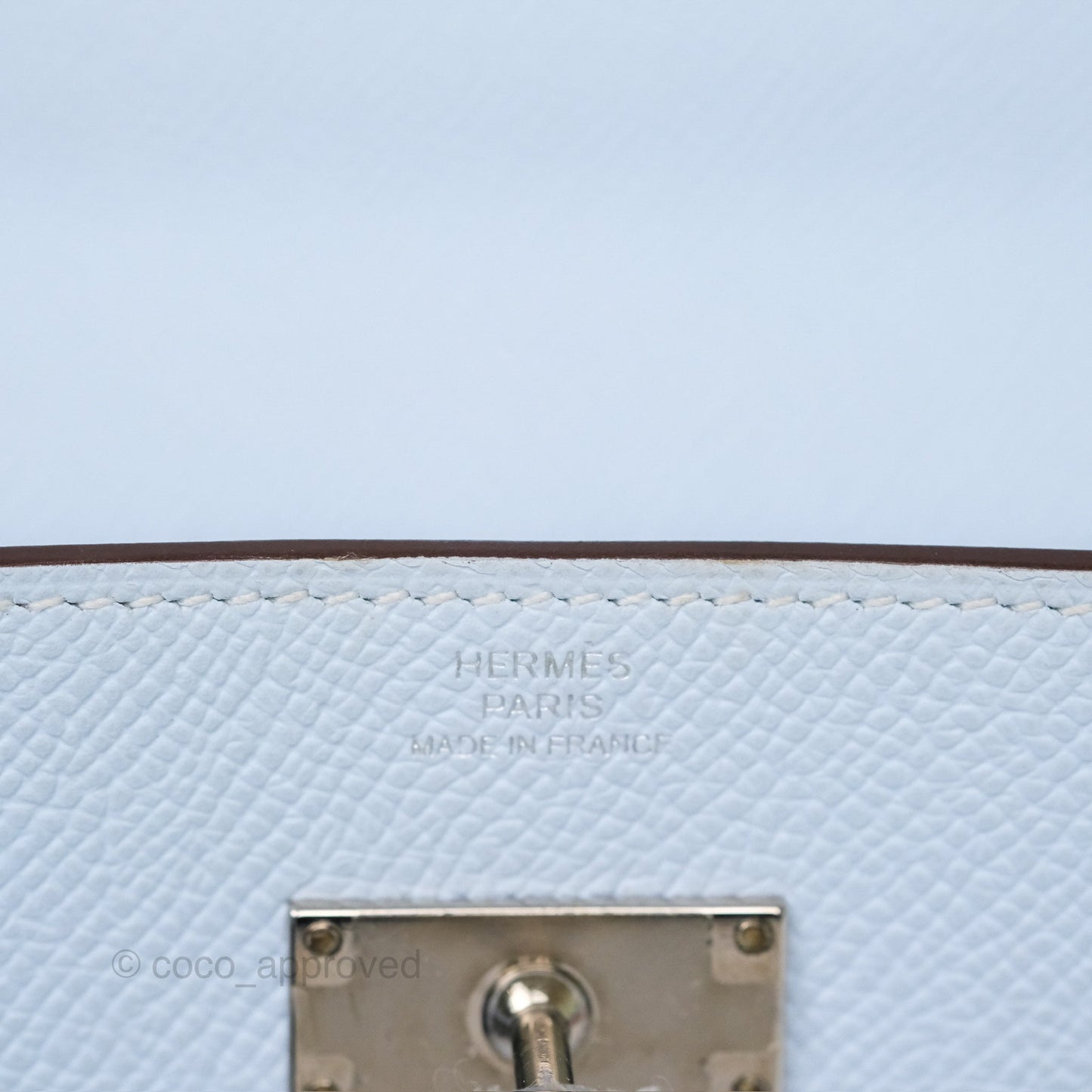 Hermès Kelly To Go Wallet Bleu Brume T0 Epsom Palladium Hardware