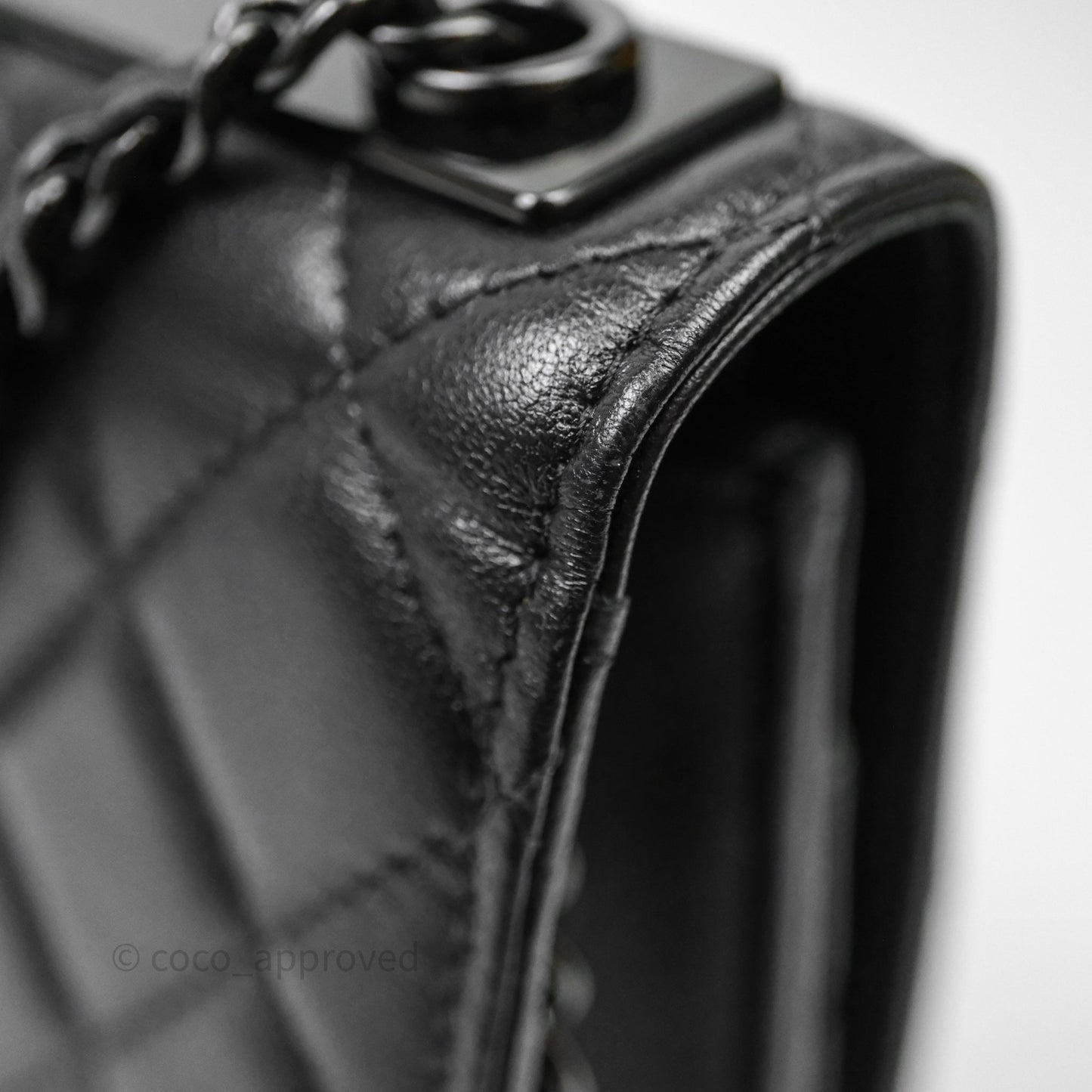 Chanel Quilted Trendy CC WOC Wallet On Chain So Black Lambskin