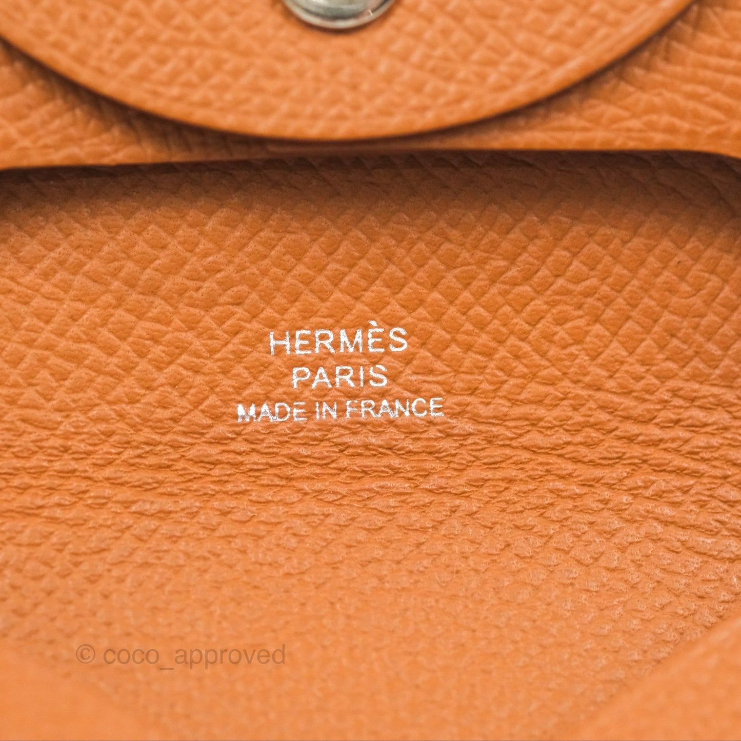Hermès Bastia Coin Purse Gold Epsom