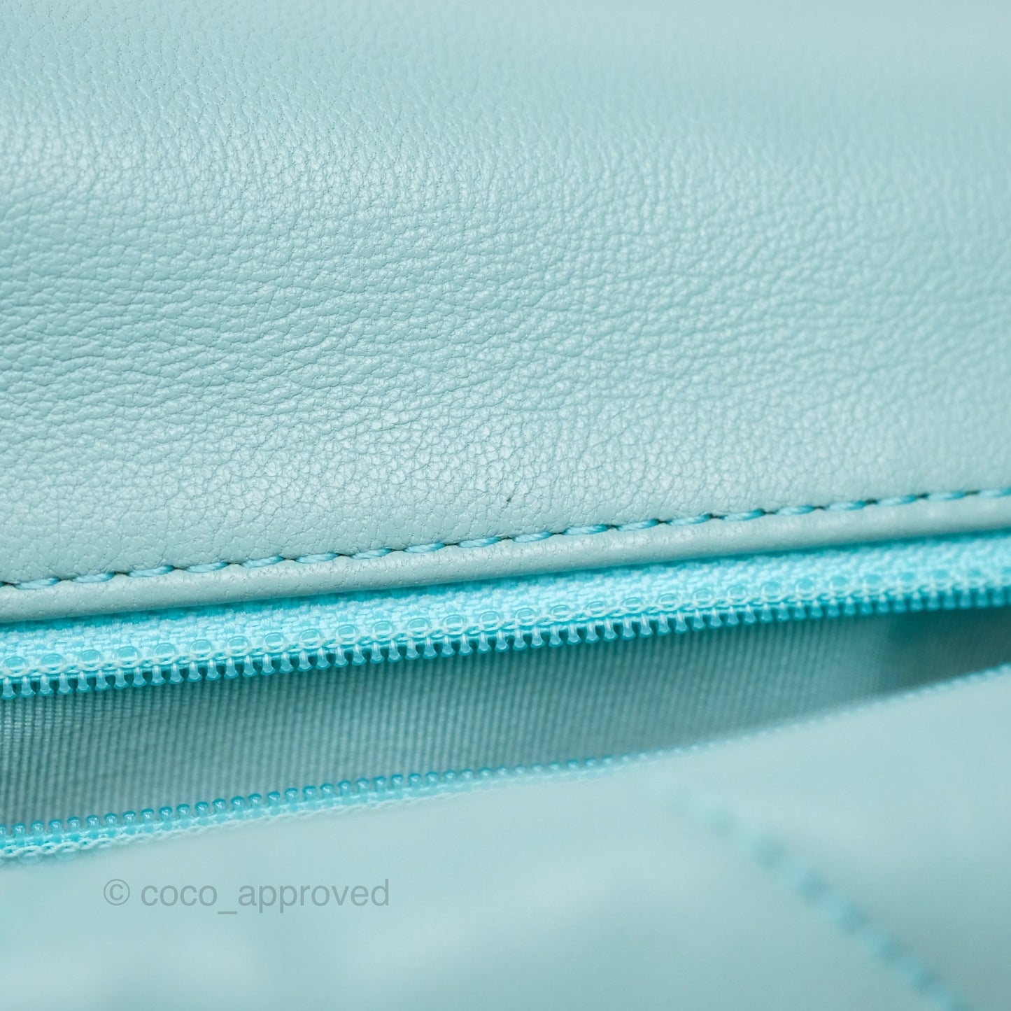 Chanel 19 Small Tiffany Blue Mixed Hardware