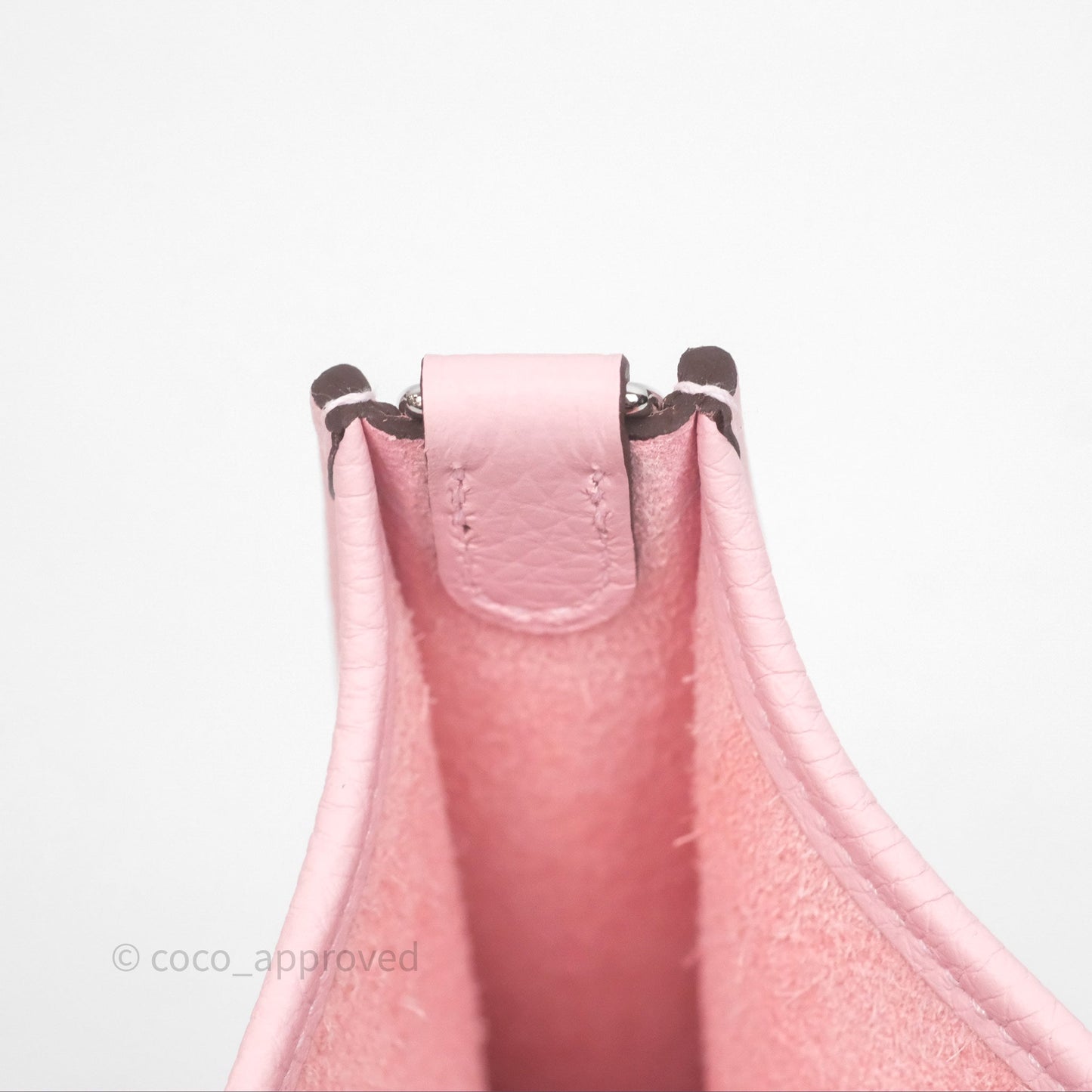 Hermès Mini Evelyne 16 Sakura/Rose Clemence Palladium Hardware