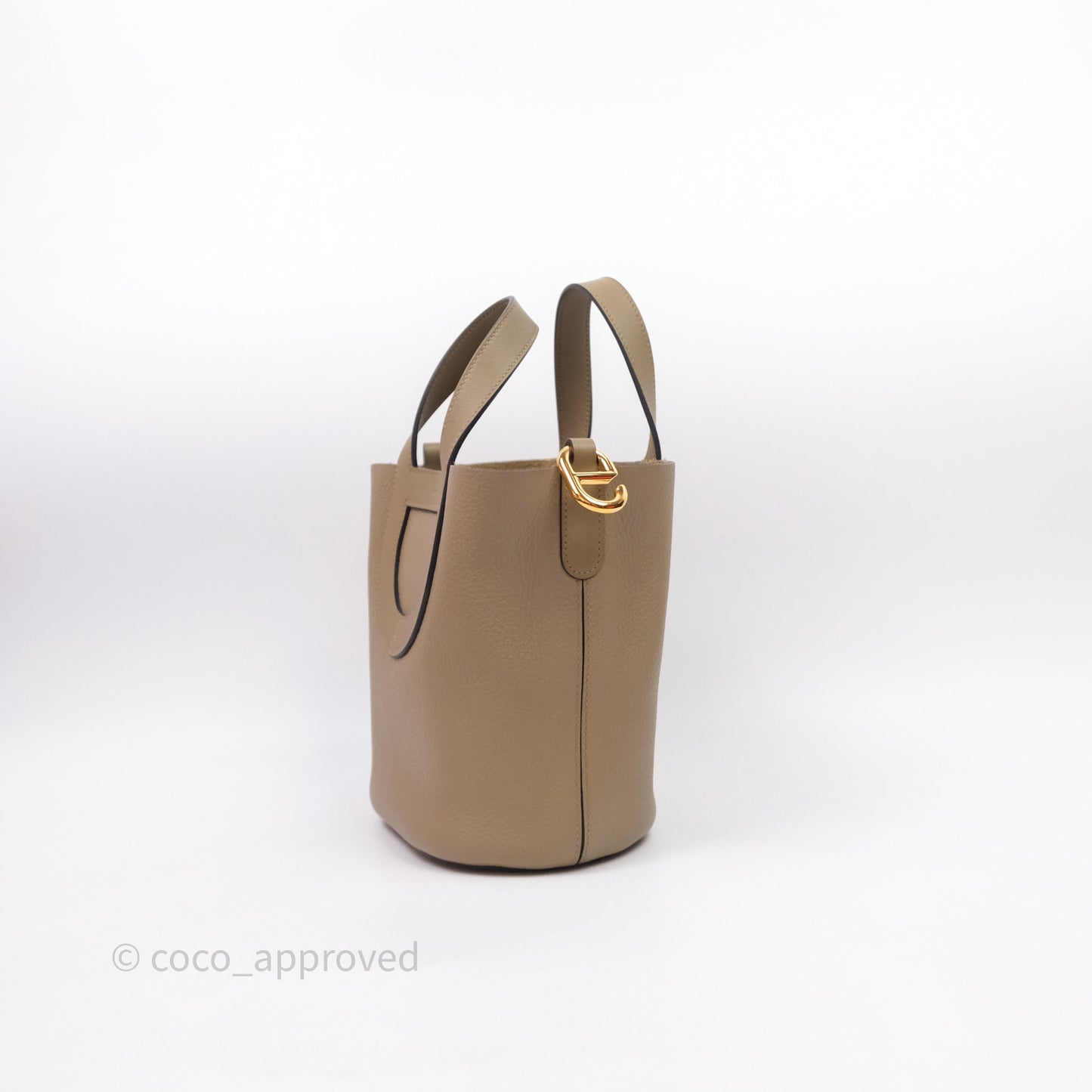 Hermès In-The-Loop 18 Beige Marfa 8Q Clemence Gold Hardware