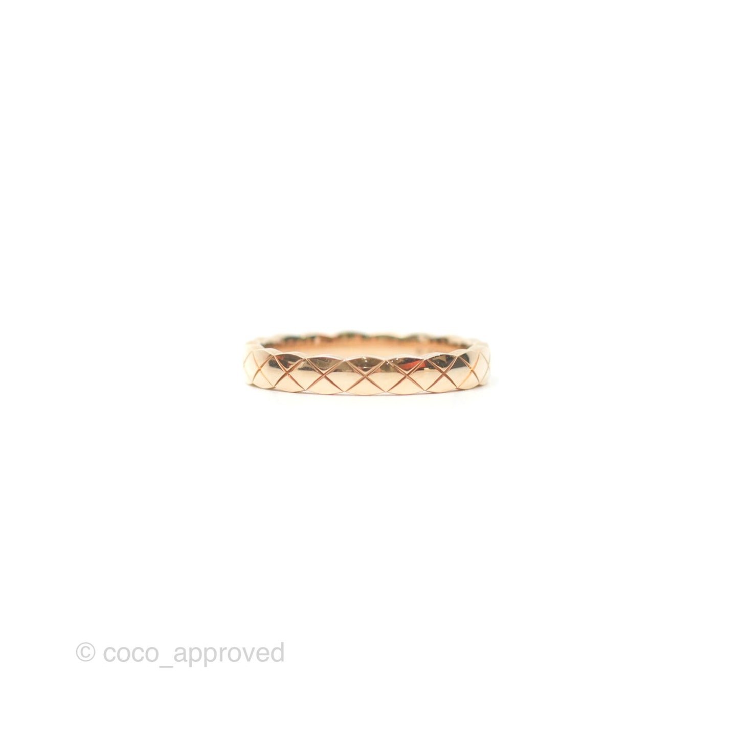 Chanel Coco Crush Ring 18K Beige Gold Size 54
