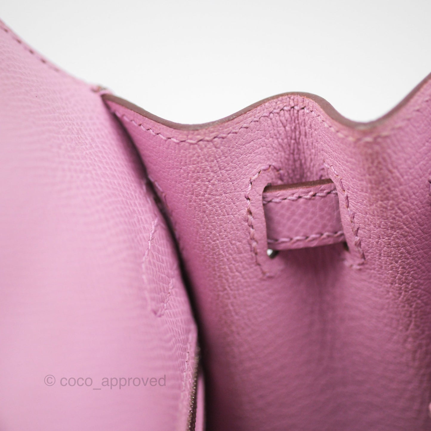 Hermès Sellier Kelly 25 Mauve Sylvestre X9 Epsom Palladium Hardware
