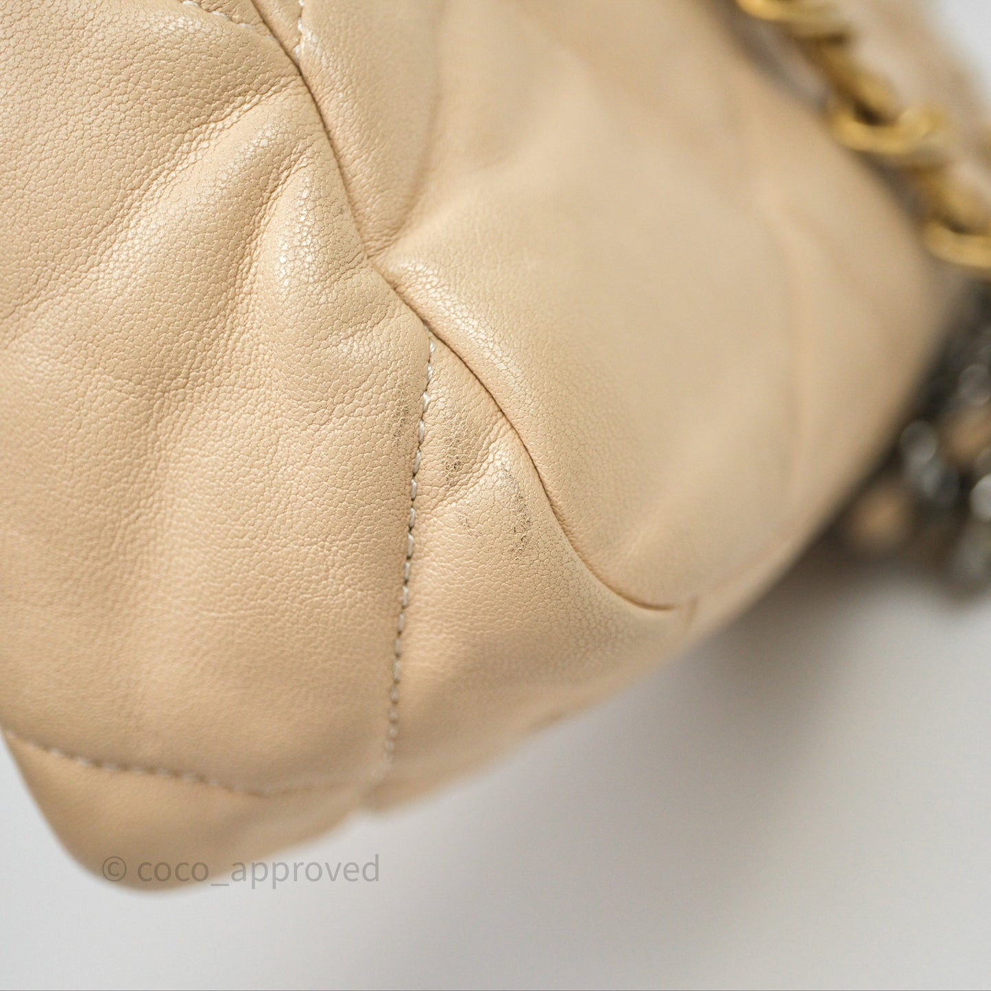 Chanel 19 Small Beige Mixed Hardware