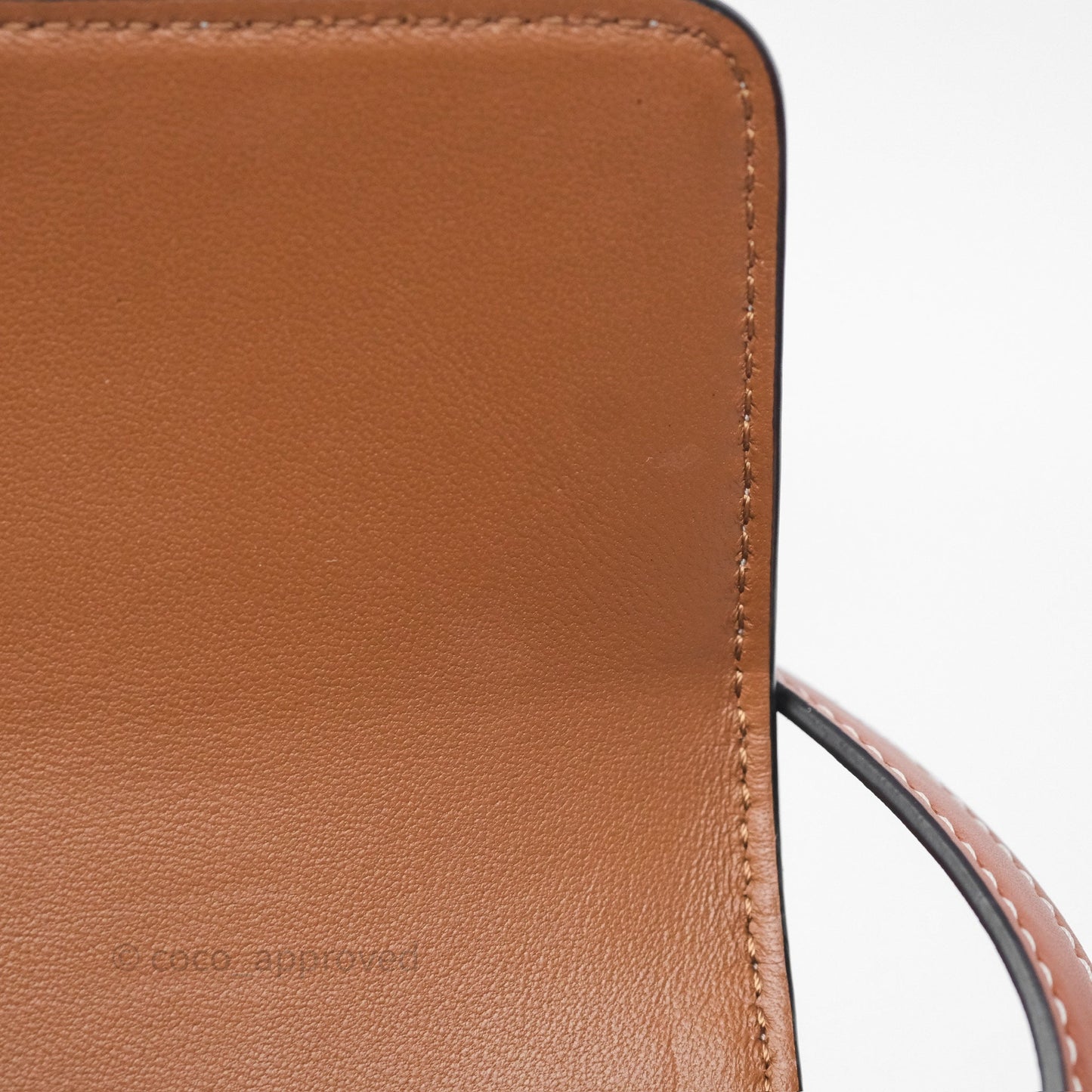 Celine Triomphe Shoulder Bag Tan Calfskin