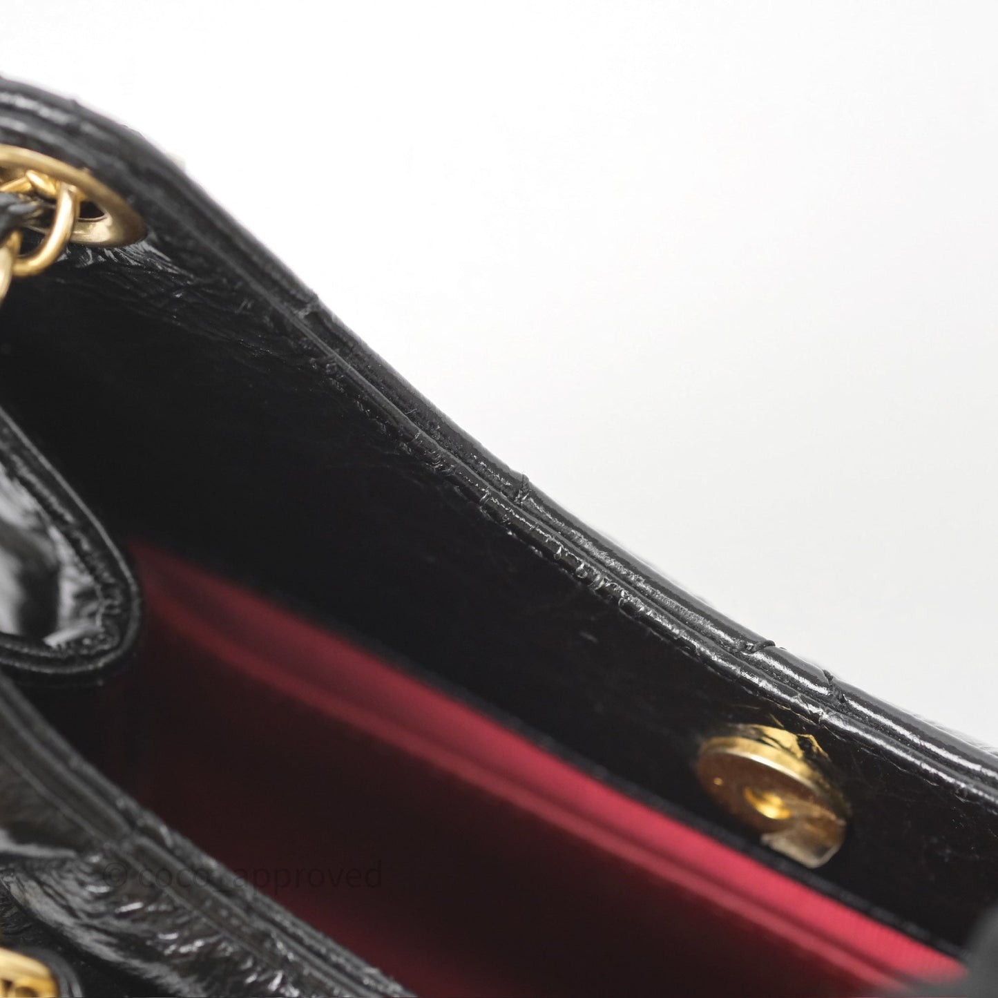 Chanel Small Hobo Black Shiny Crumpled Calfskin Aged Gold Hardware 23C