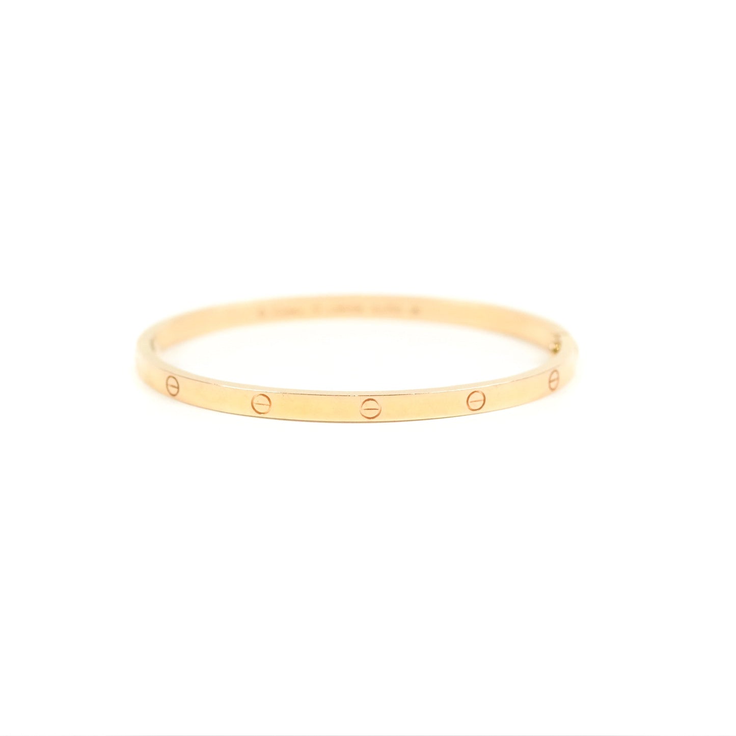 Cartier Small Love Bracelet Rose Gold Size 17
