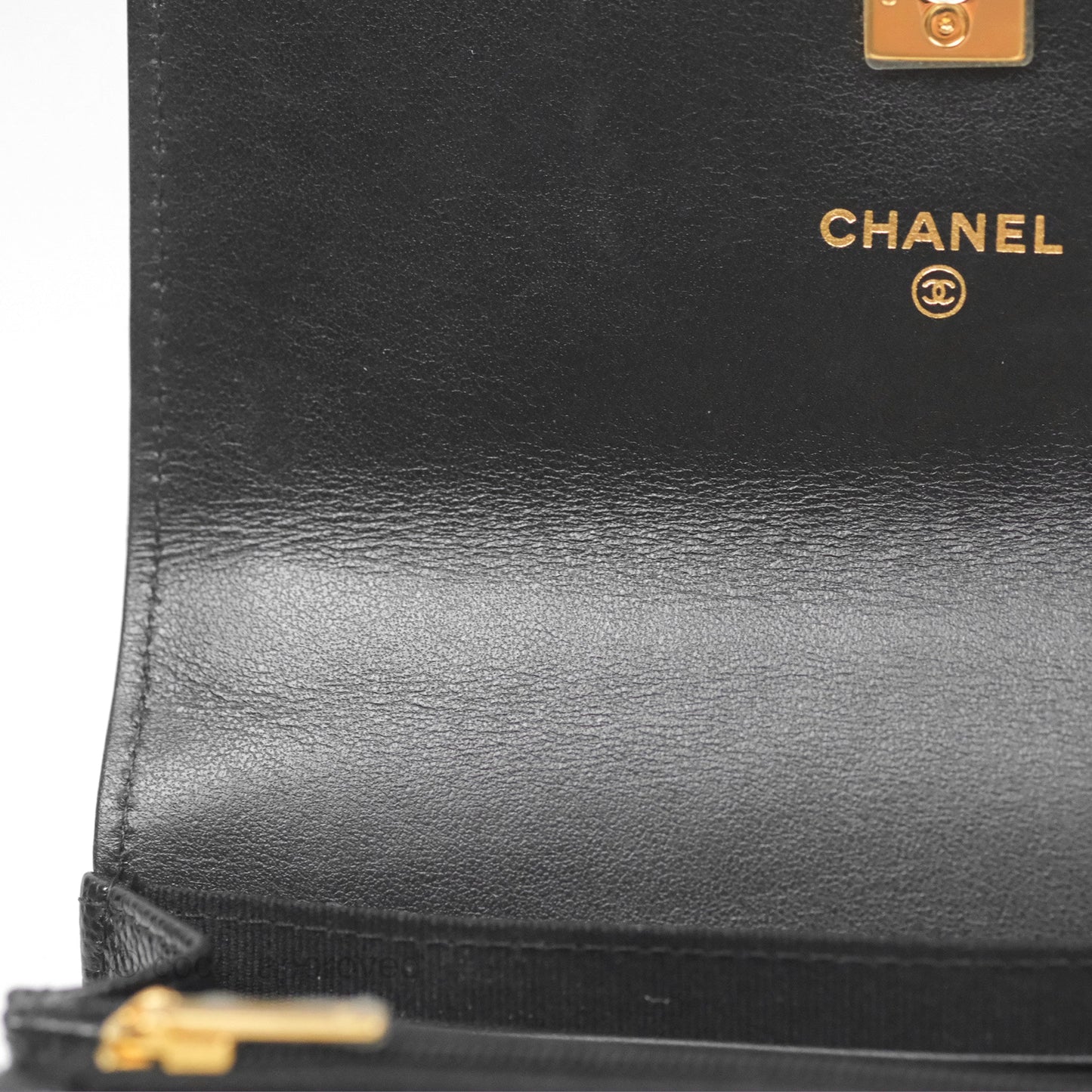 Chanel Mini WOC Bag Charm Black Caviar Gold Hardware