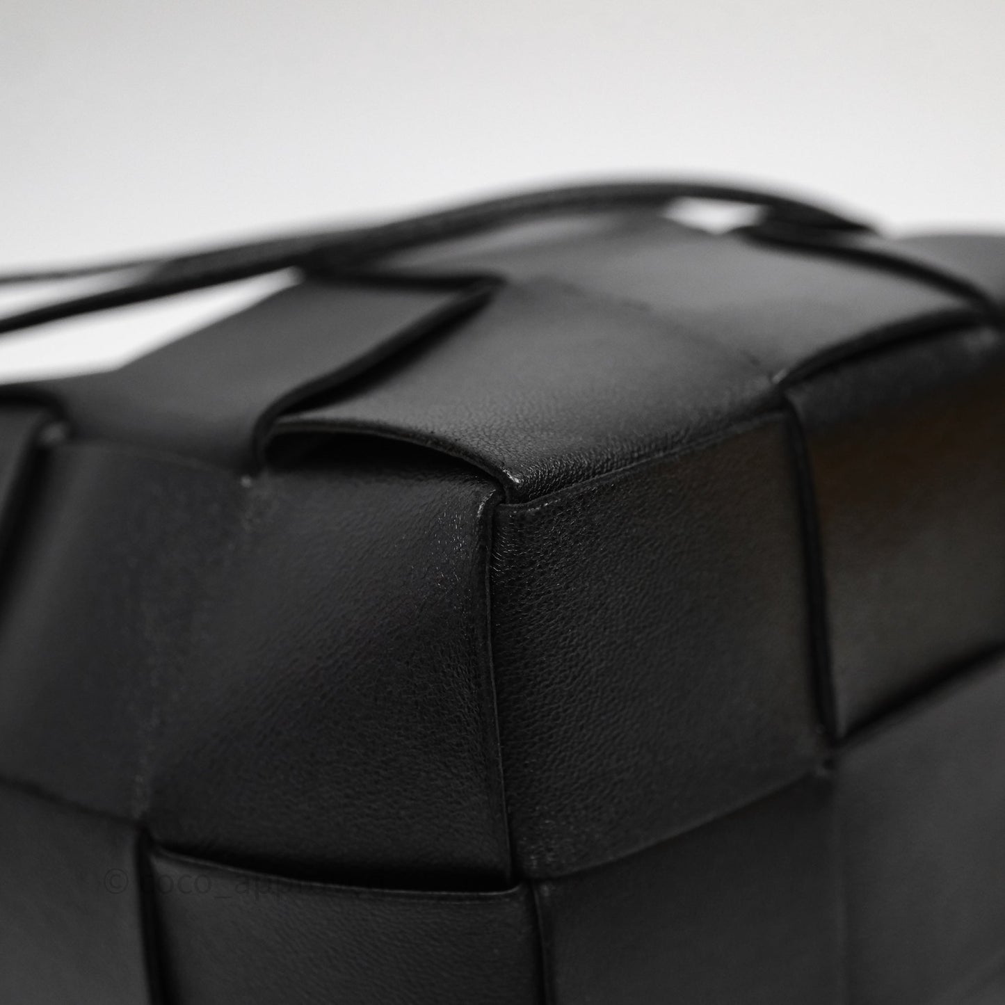 Bottega Veneta Small Cassette Bucket Bag Black Lambskin