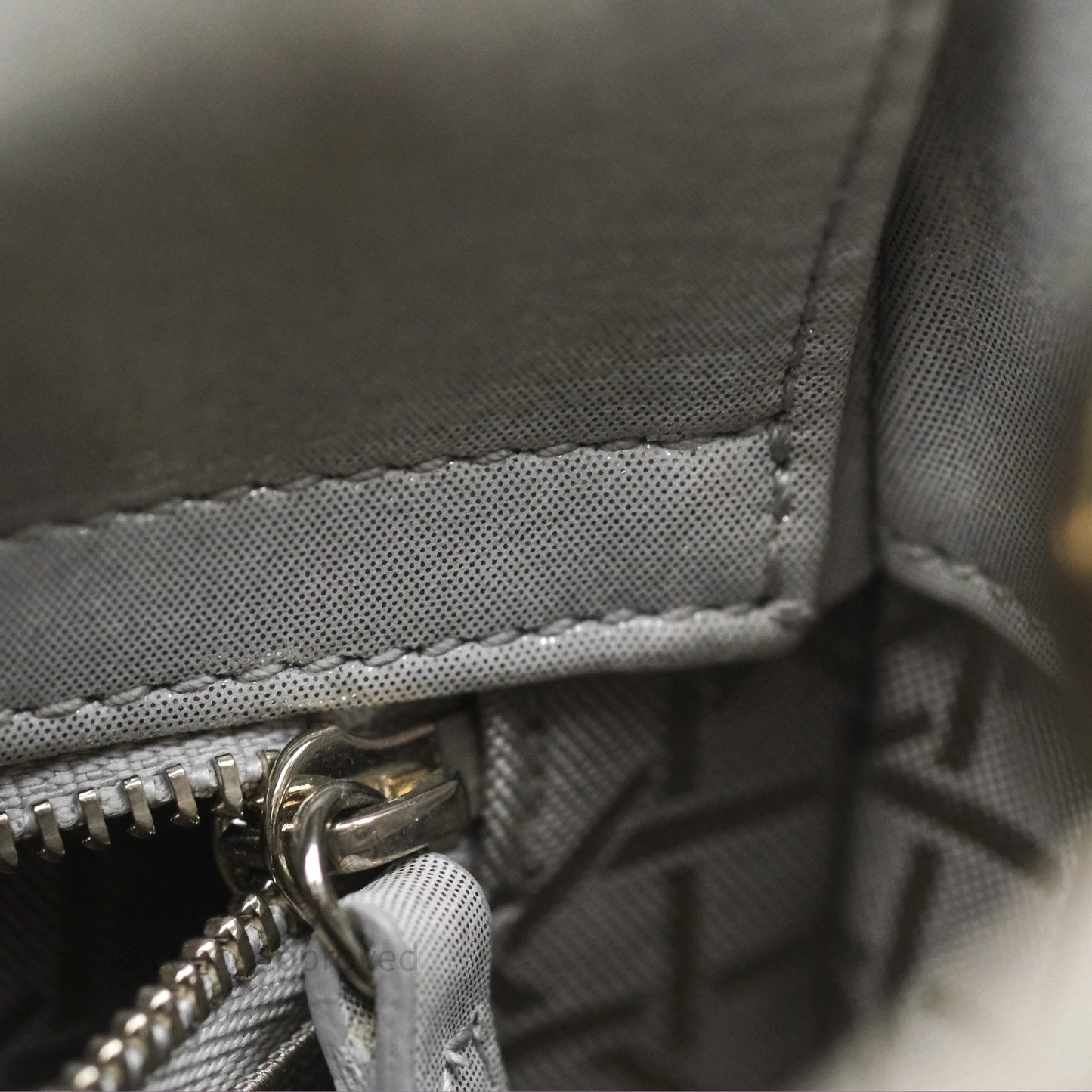 Christian Dior Calfskin Cannage Mini Lady Dior Grey