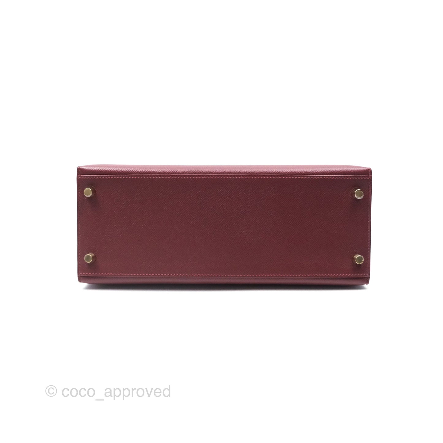 Hermès Kelly 28 Sellier Rouge Epsom Gold Hardware