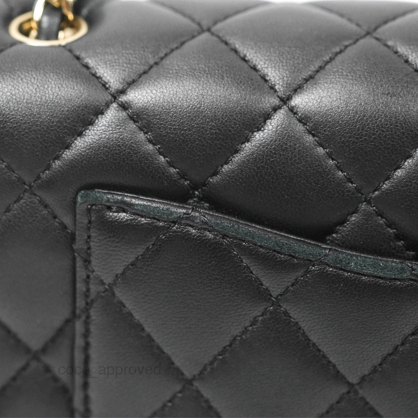 Chanel Ball Crush Mini Rectangular Black Lambskin Gold Hardware 23C