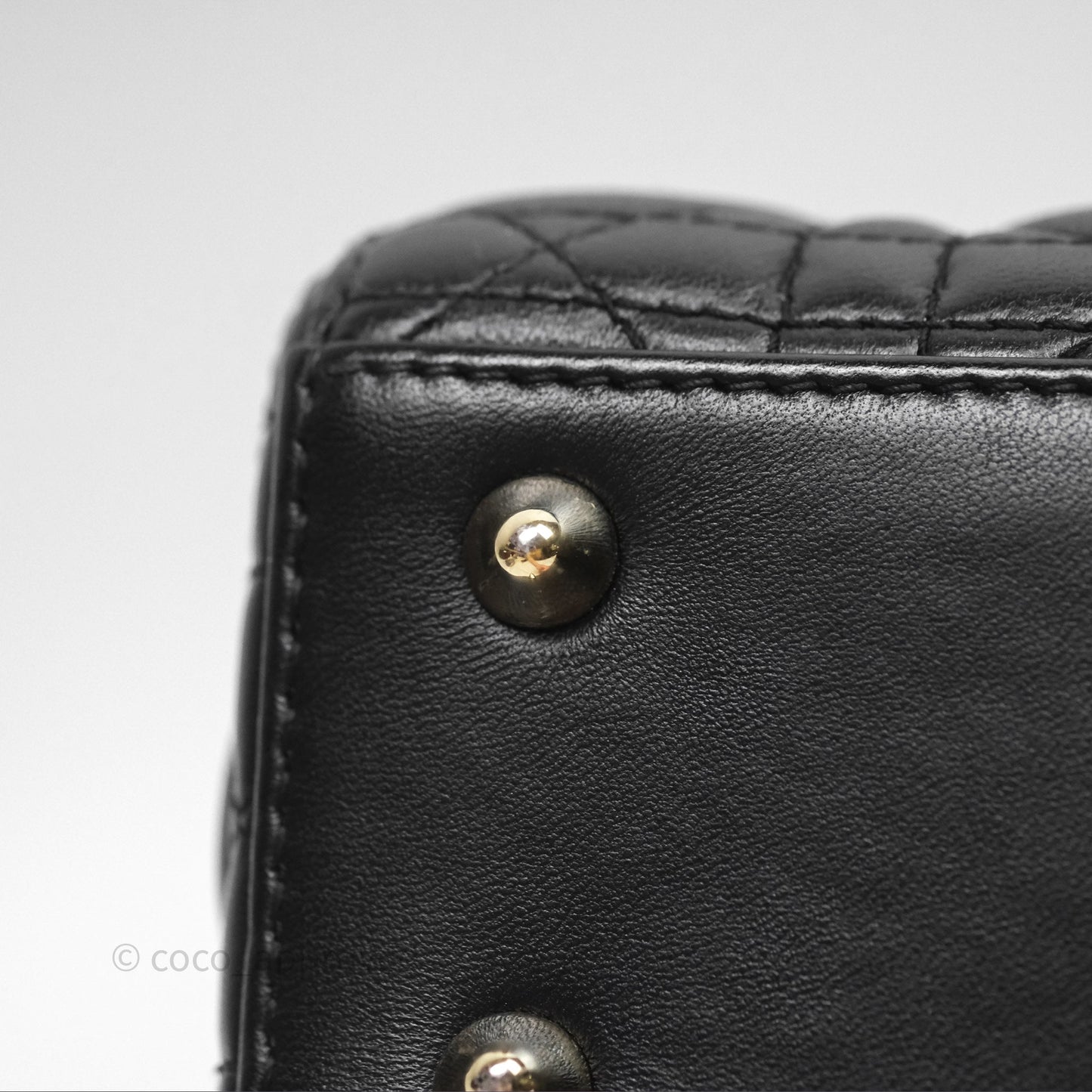 Christian Dior Small Lady Dior My ABCDior Black Cannage Lambskin