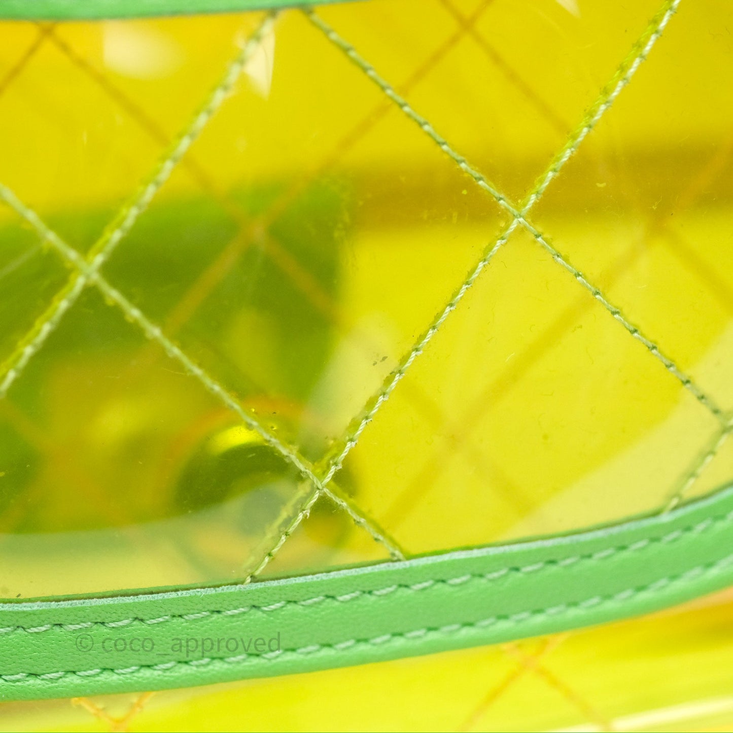 Chanel Mini Coco Splash Flap Bag PVC Lambskin Pink/Yellow/Green Silver Hardware