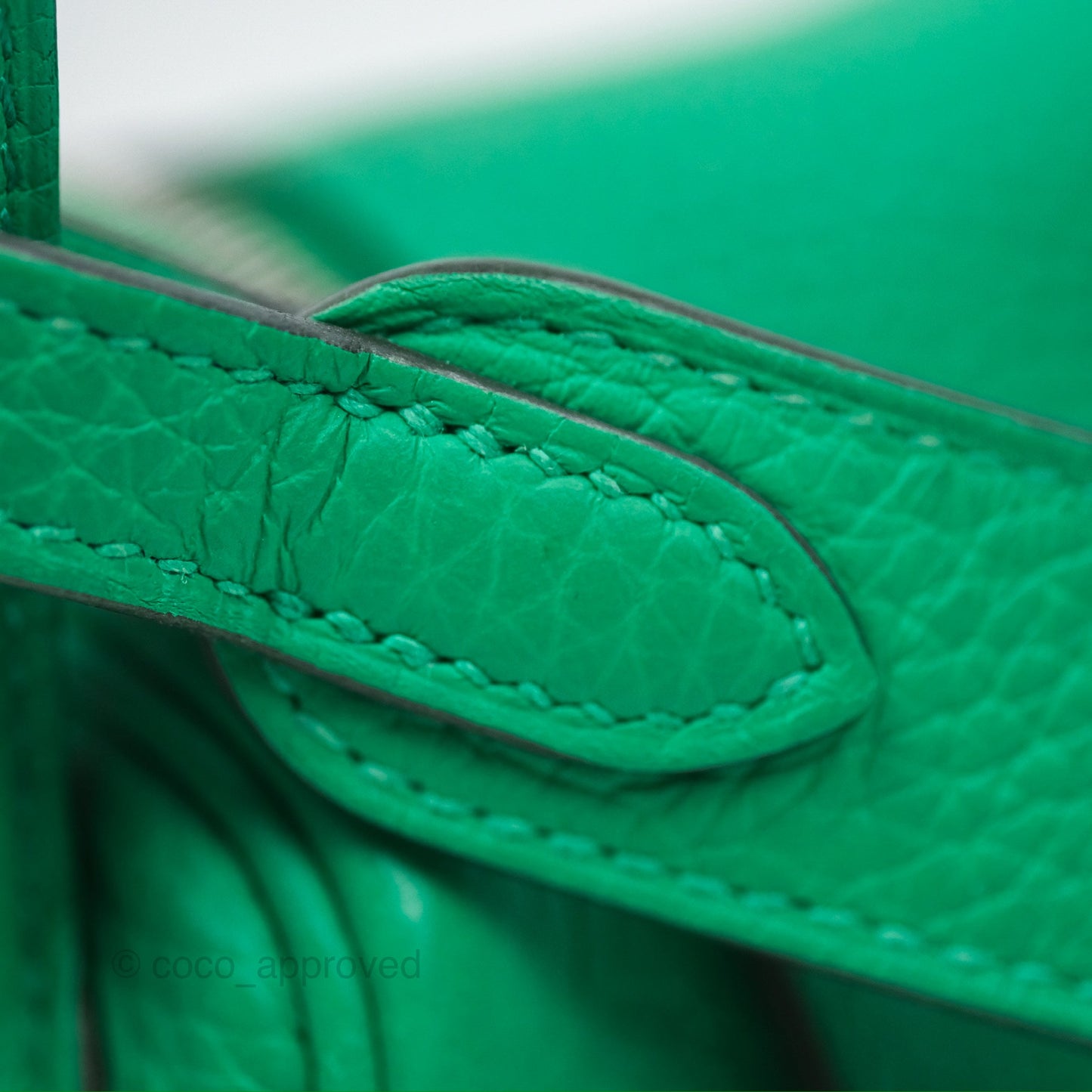 Hermès Mini Lindy 20 Menthe 6W Clemence Palladium Hardware
