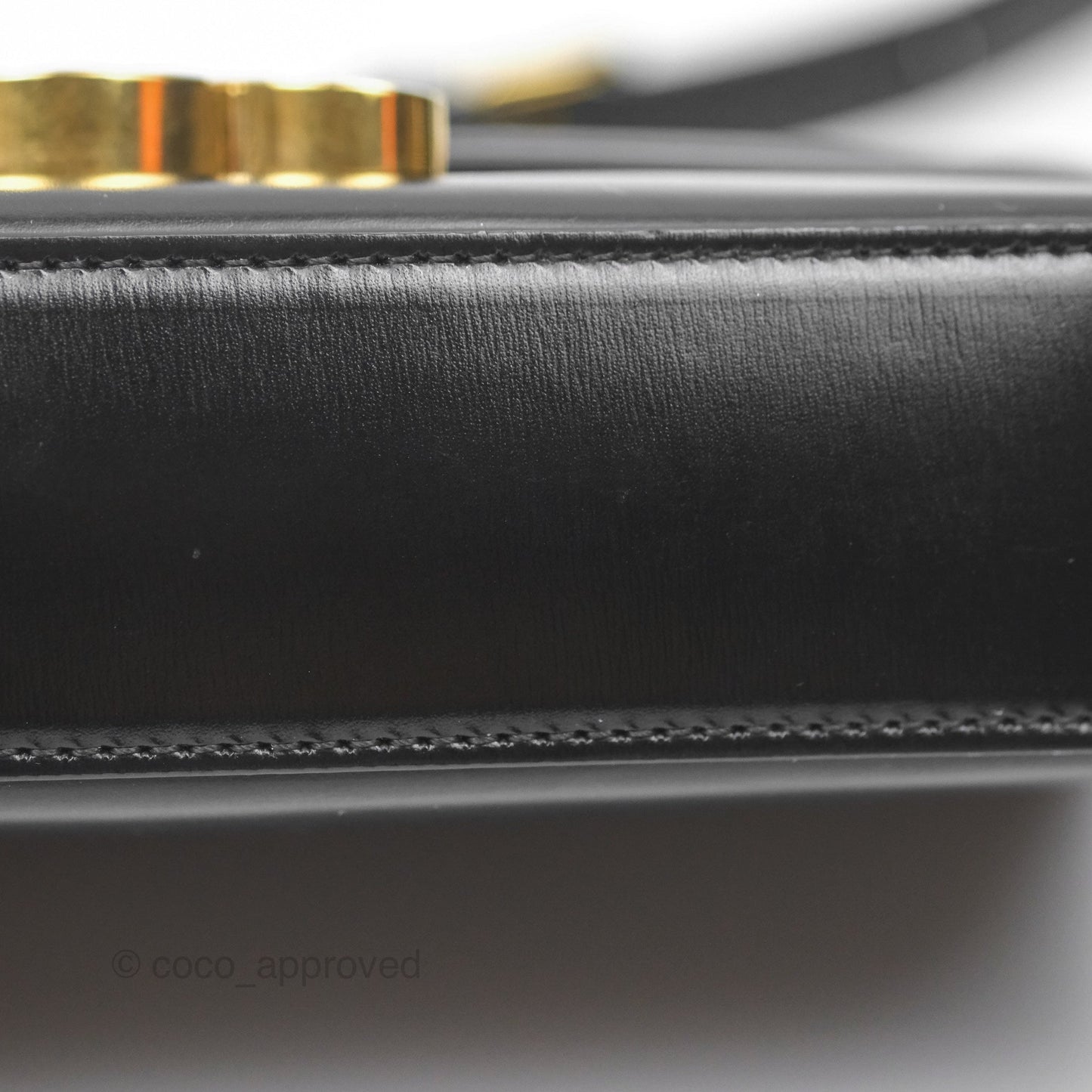 Celine Triomphe Shoulder Bag Black Calfskin