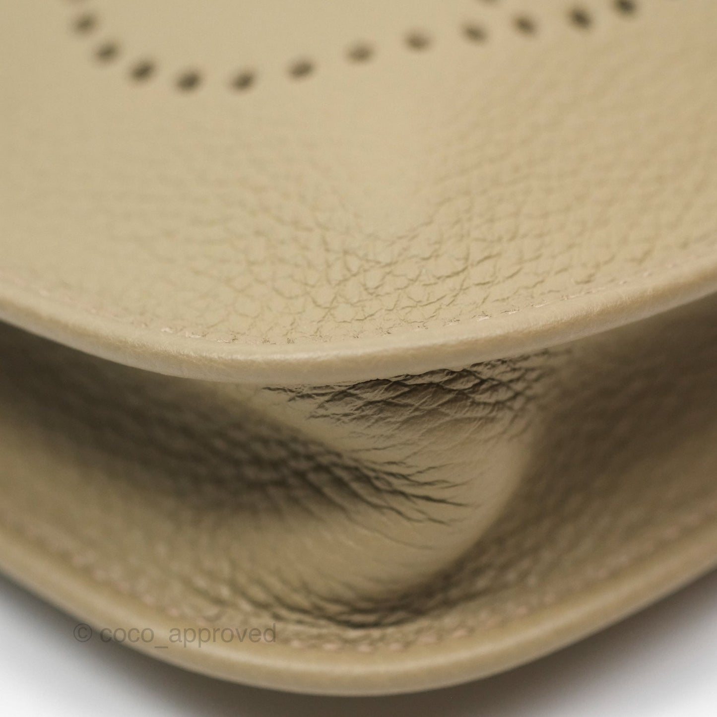 Hermès Mini Evelyne 16 Beige Marfa 8Q Clemence Palladium Hardware