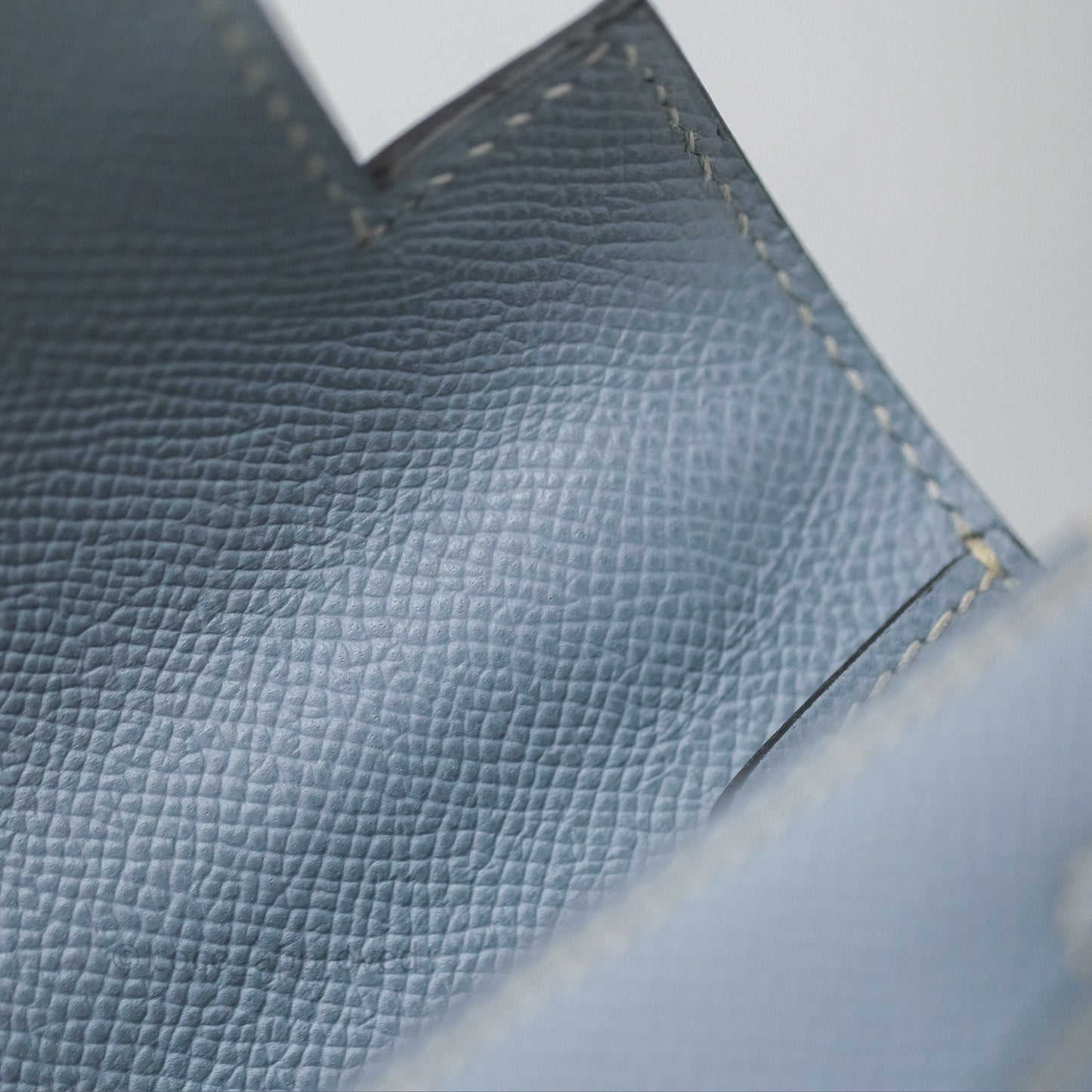 Hermès Kelly II 28 Sellier Bleu Lin J7 Epsom Gold Hardware