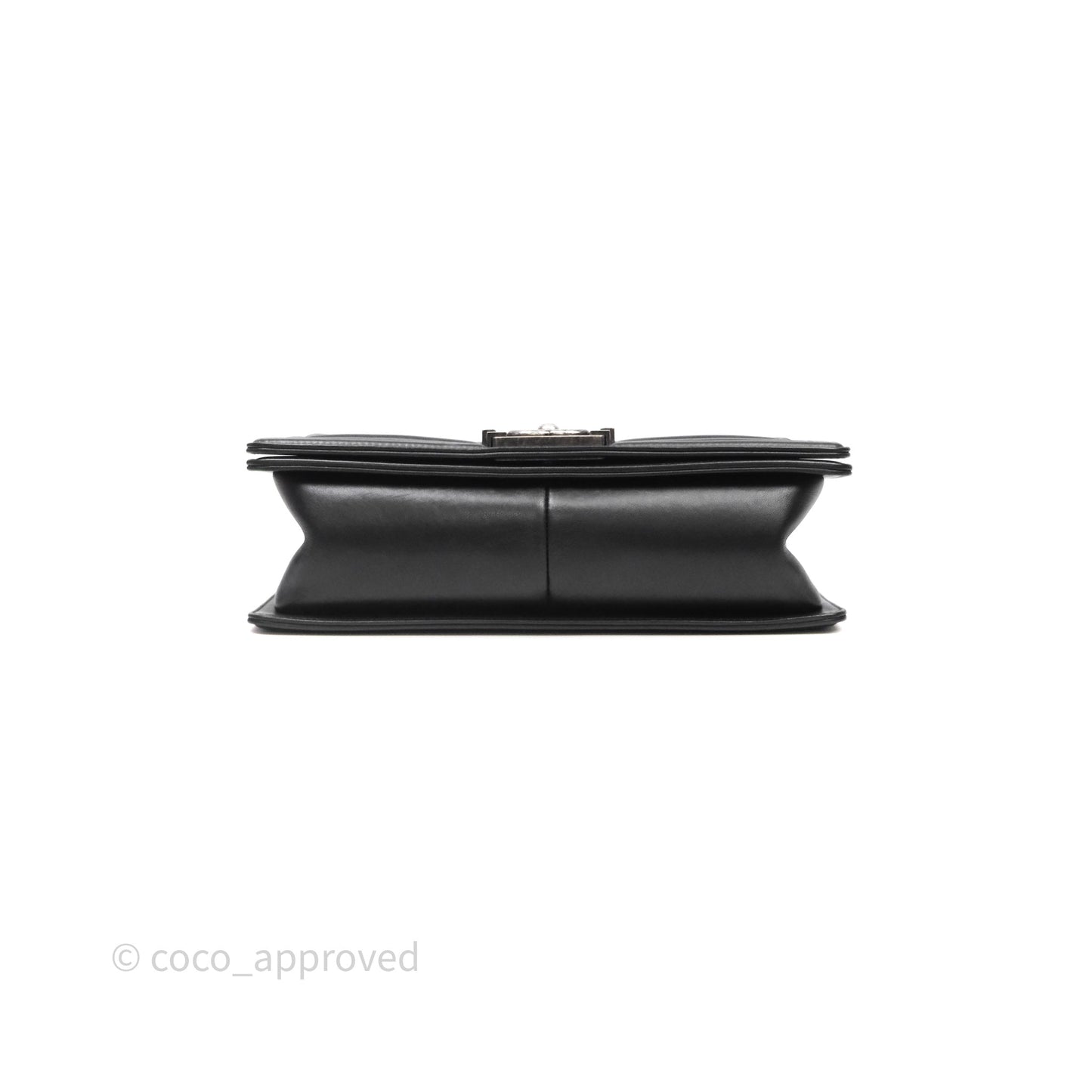 Chanel Medium Boy Quilted Black Lambskin Ruthenium Hardware