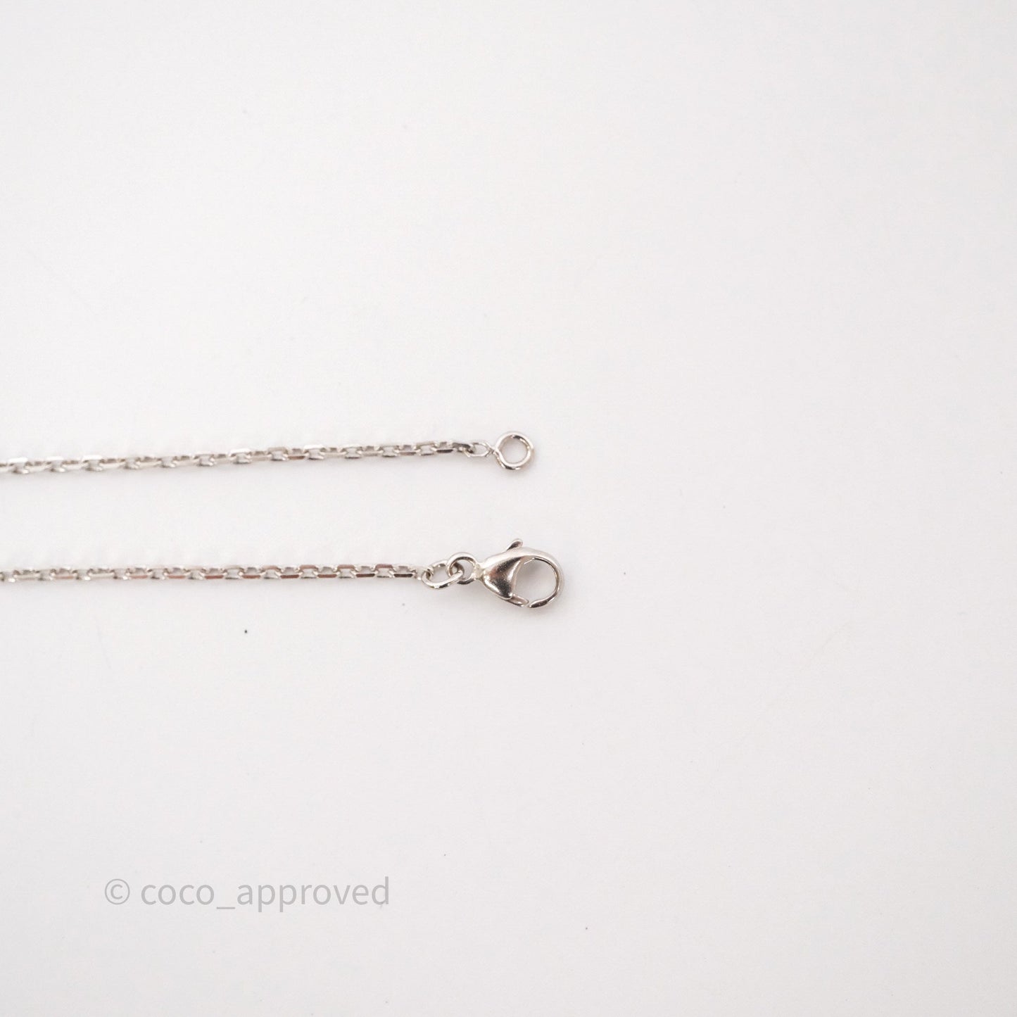 Hermès Mini Pop H Rose Dragee Pendant Necklace Palladium Hardware