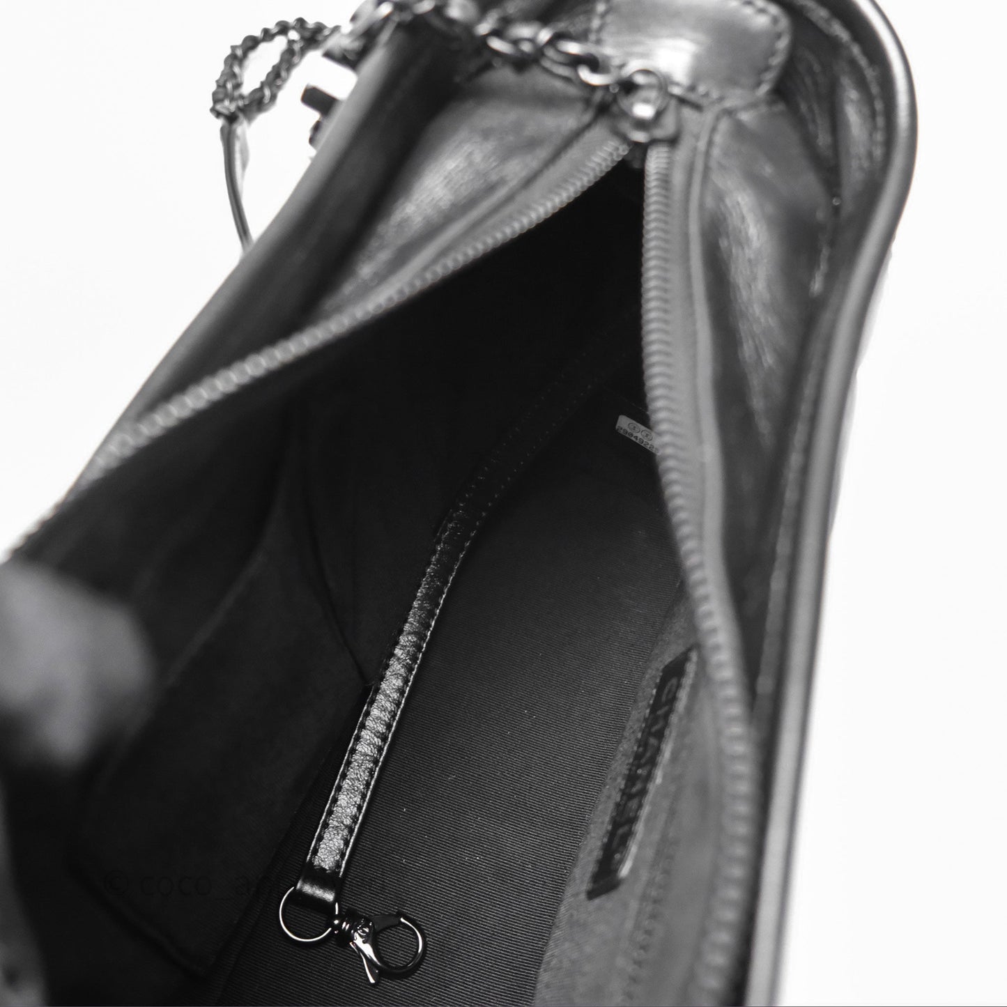 Chanel Small Gabrielle Hobo Quilted So Black Aged Calfskin