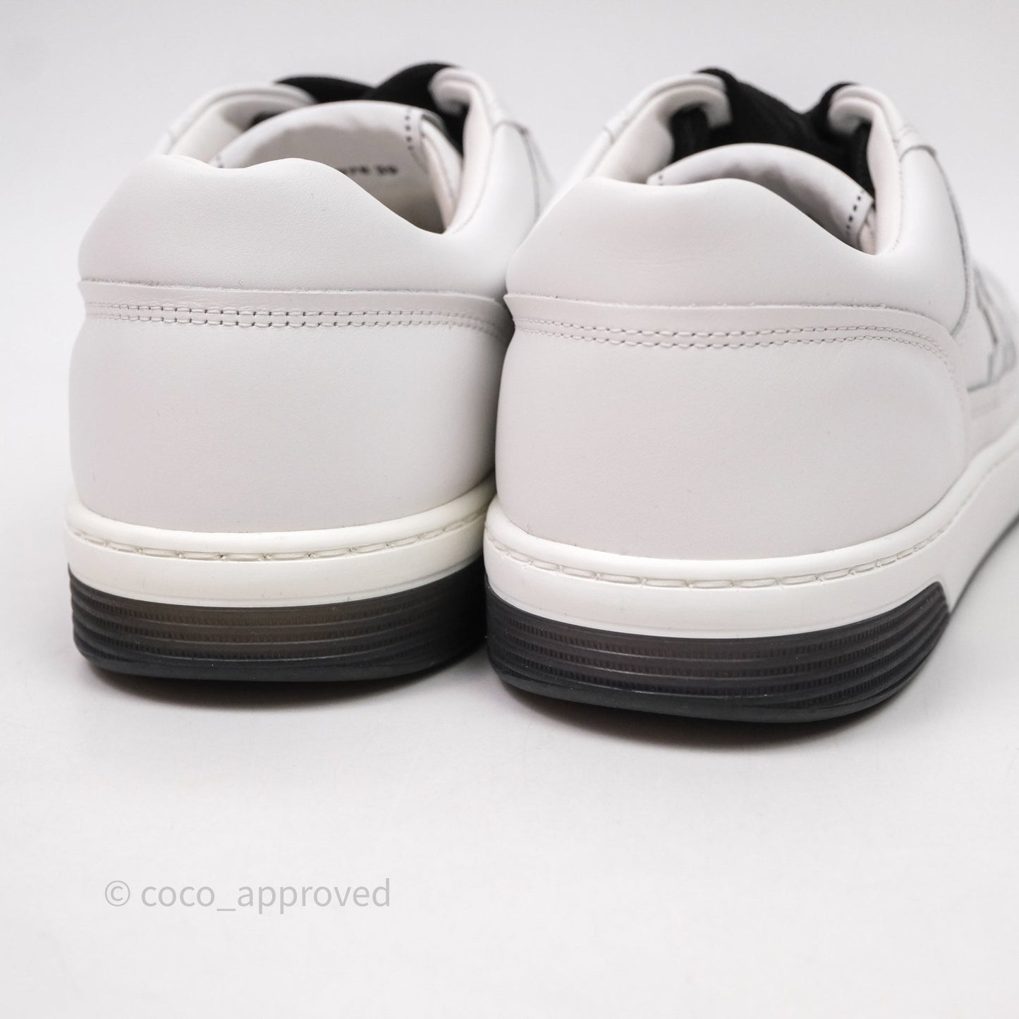 Chanel Logo Sneakers White Size 39