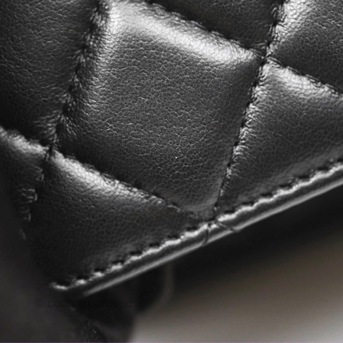 Chanel All Slide Wallet on Chain WOC Adjustable Chain Quilted Black Lambskin 22K