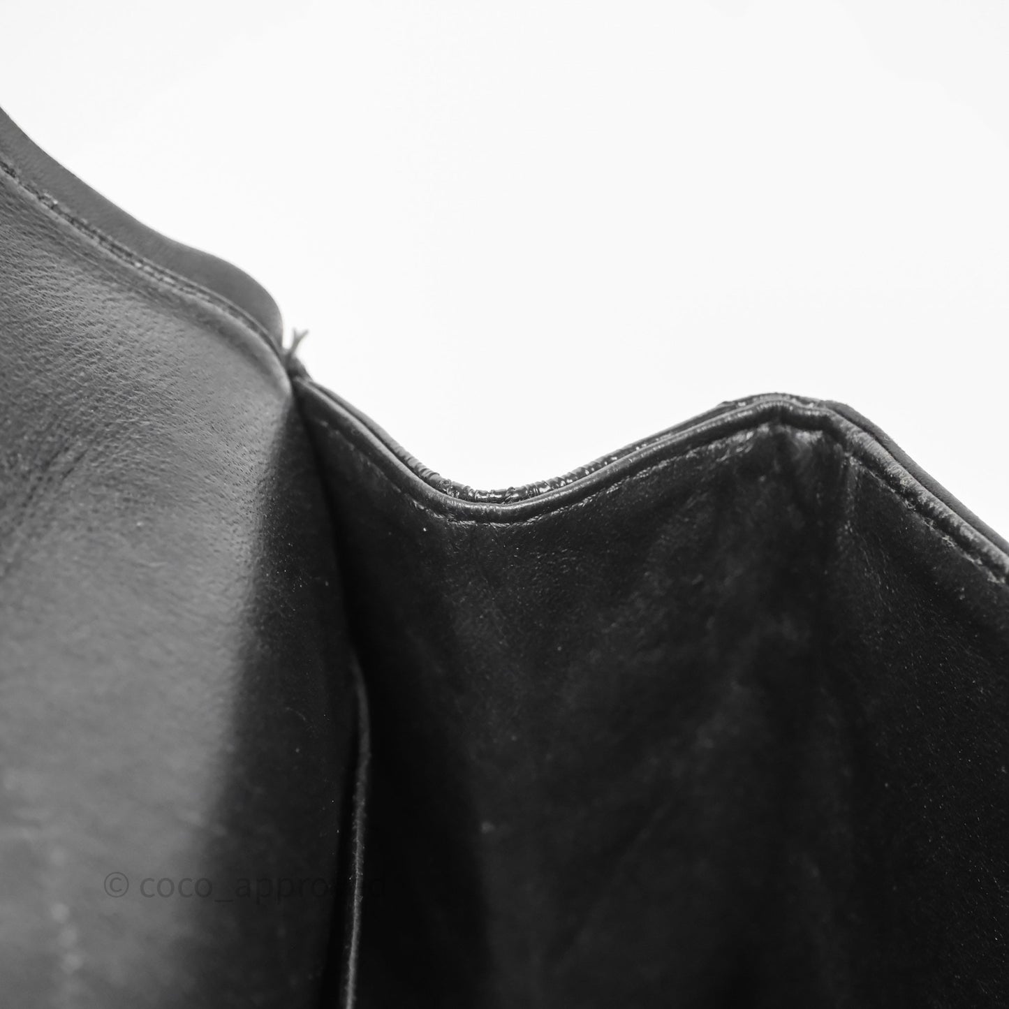 Chanel 2.55 Reissue Glazed Calfskin So Black 227 Silver Hardware
