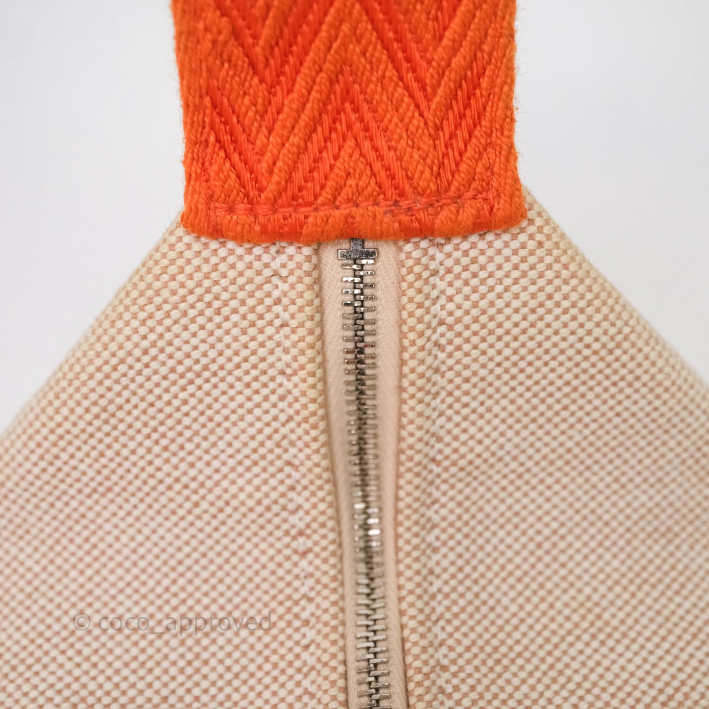 Hermès Small Bride-A-Brac Natural Orange Canvas