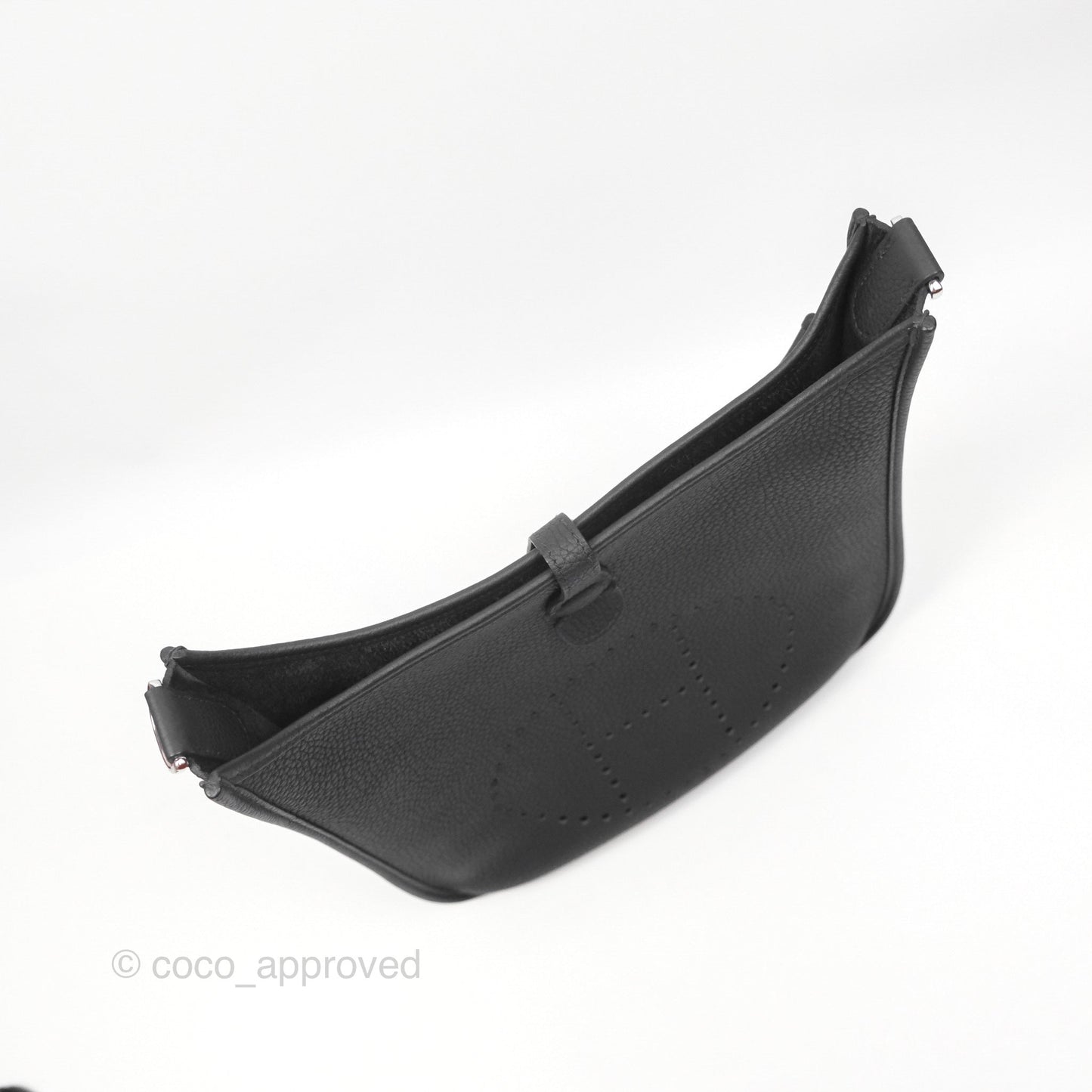 Hermès Evelyne III 29 Noir 89 Clemence Silver Hardware