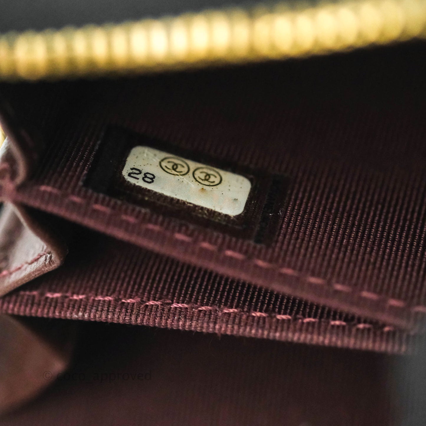 Chanel Classic Zipped Coin Purse Black Caviar Gold Hardware
